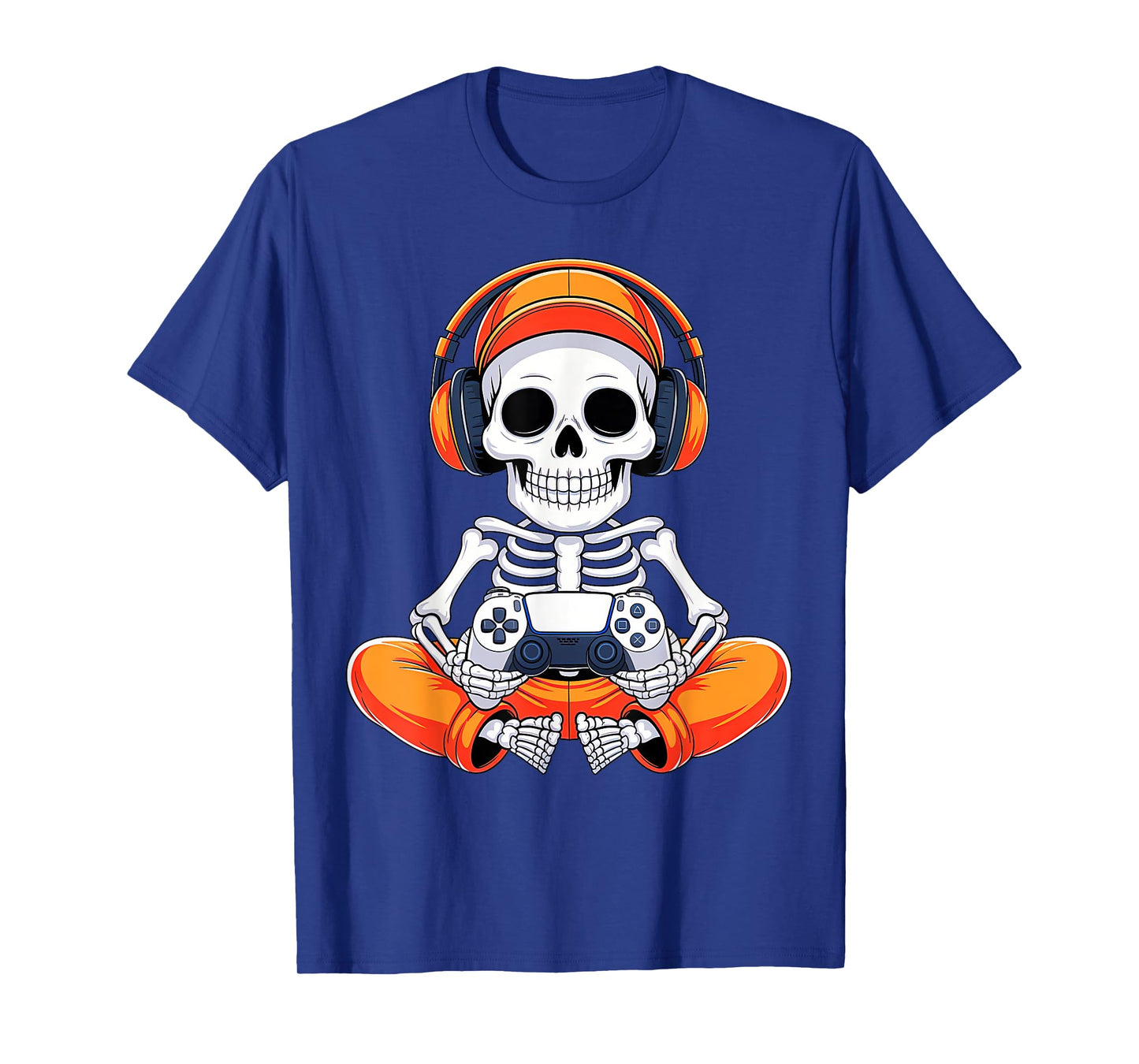 Skeleton Video Game Halloween Funny Gaming Gamer Boys Men T-Shirt