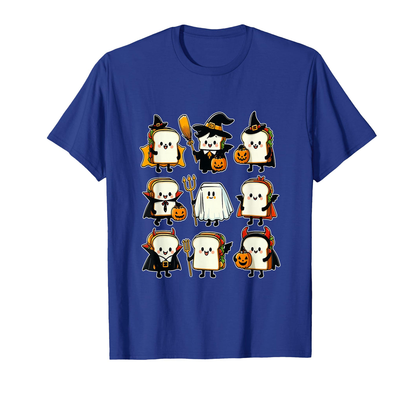 Group Sandwiches Cosplay Witch Boo Ghosts Halloween Food T-Shirt