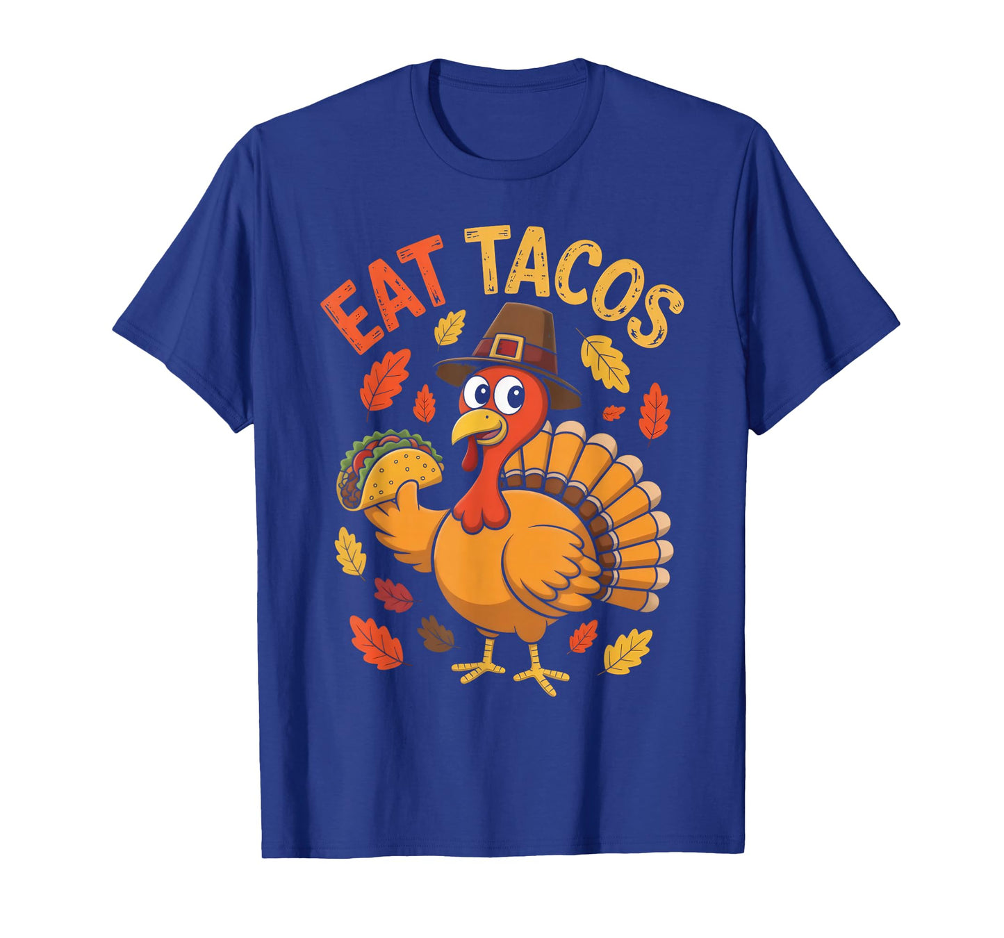 Thanksgiving Funny Mexican Turkey Eats Tacos Christmas T-Shirt