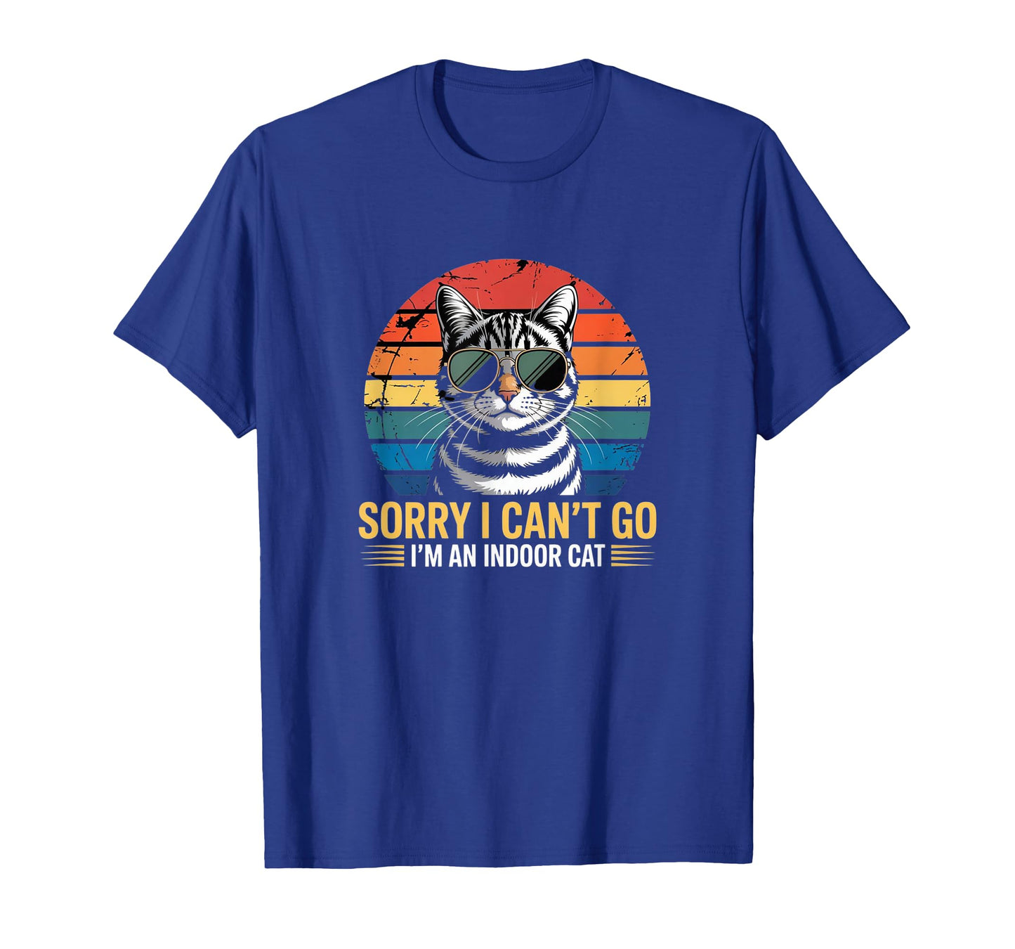 Sorry I Canβt Go β Iβm an Indoor Cat Vintage Tee T-Shirt