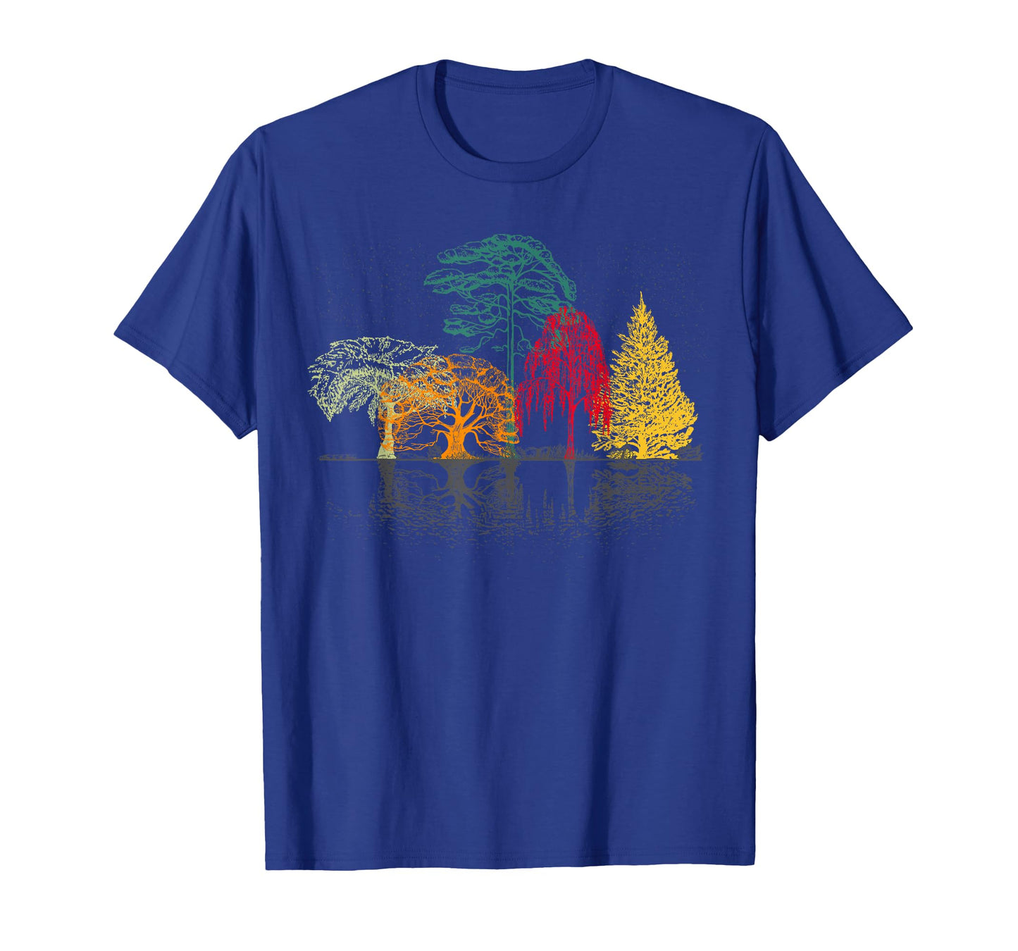 Fall Wildlife Outdoor Trees Reflection Forest Nature T-Shirt