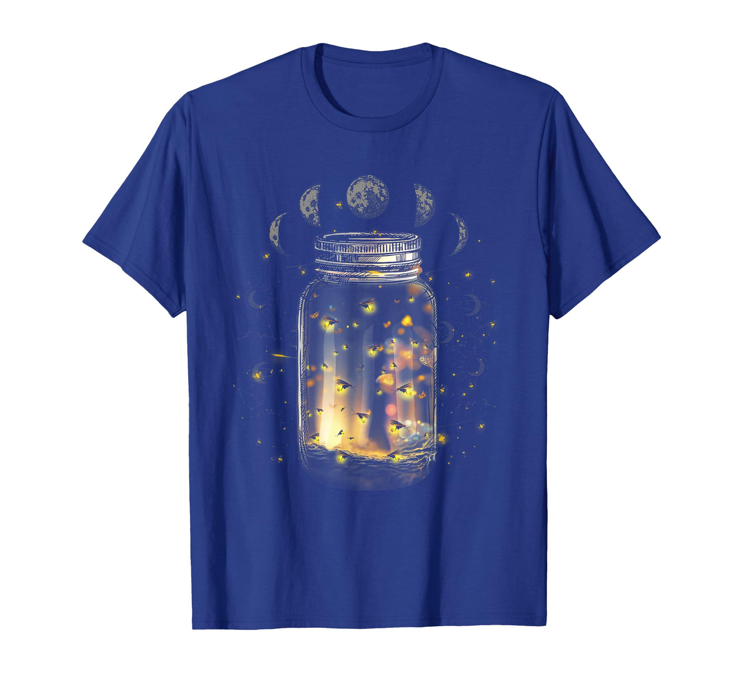 Fireflies Bugs In Jar Firefly Lightning Insects Of Biology T-Shirt