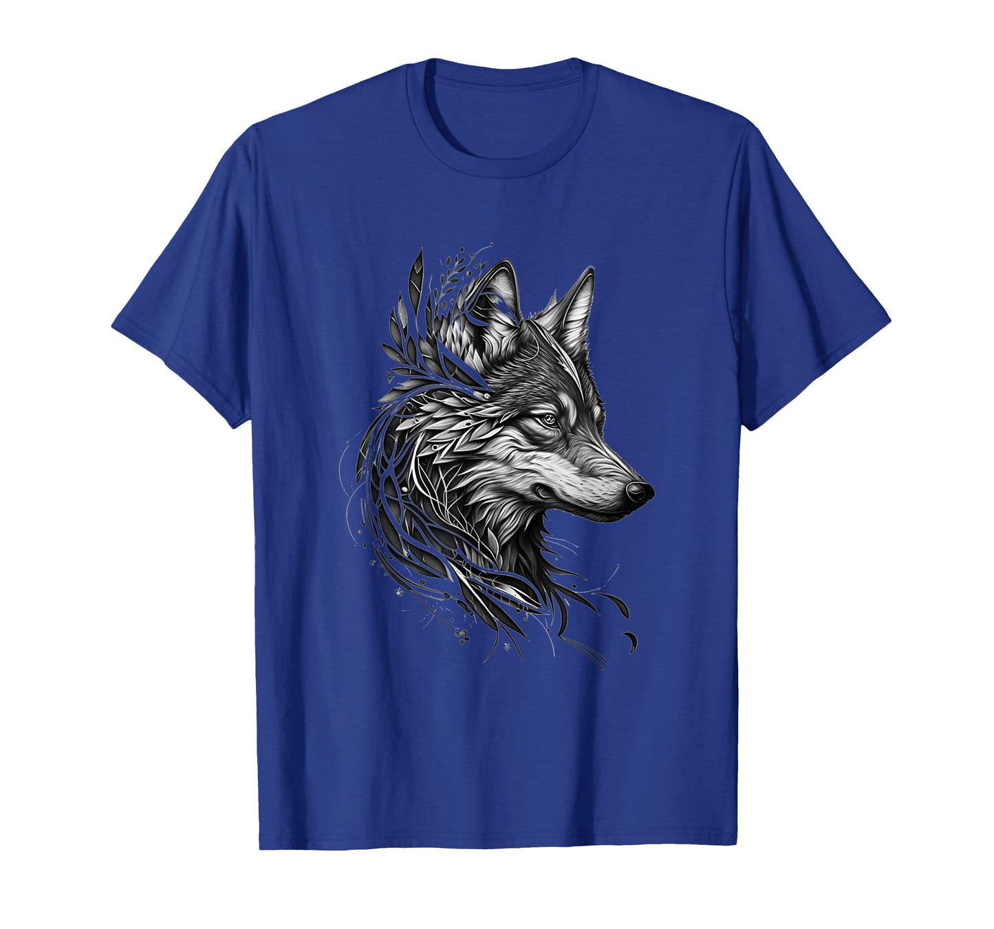 Wolf Abstract Tribe Ethnic Wolf Face Wolves Wolf Lover T-Shirt