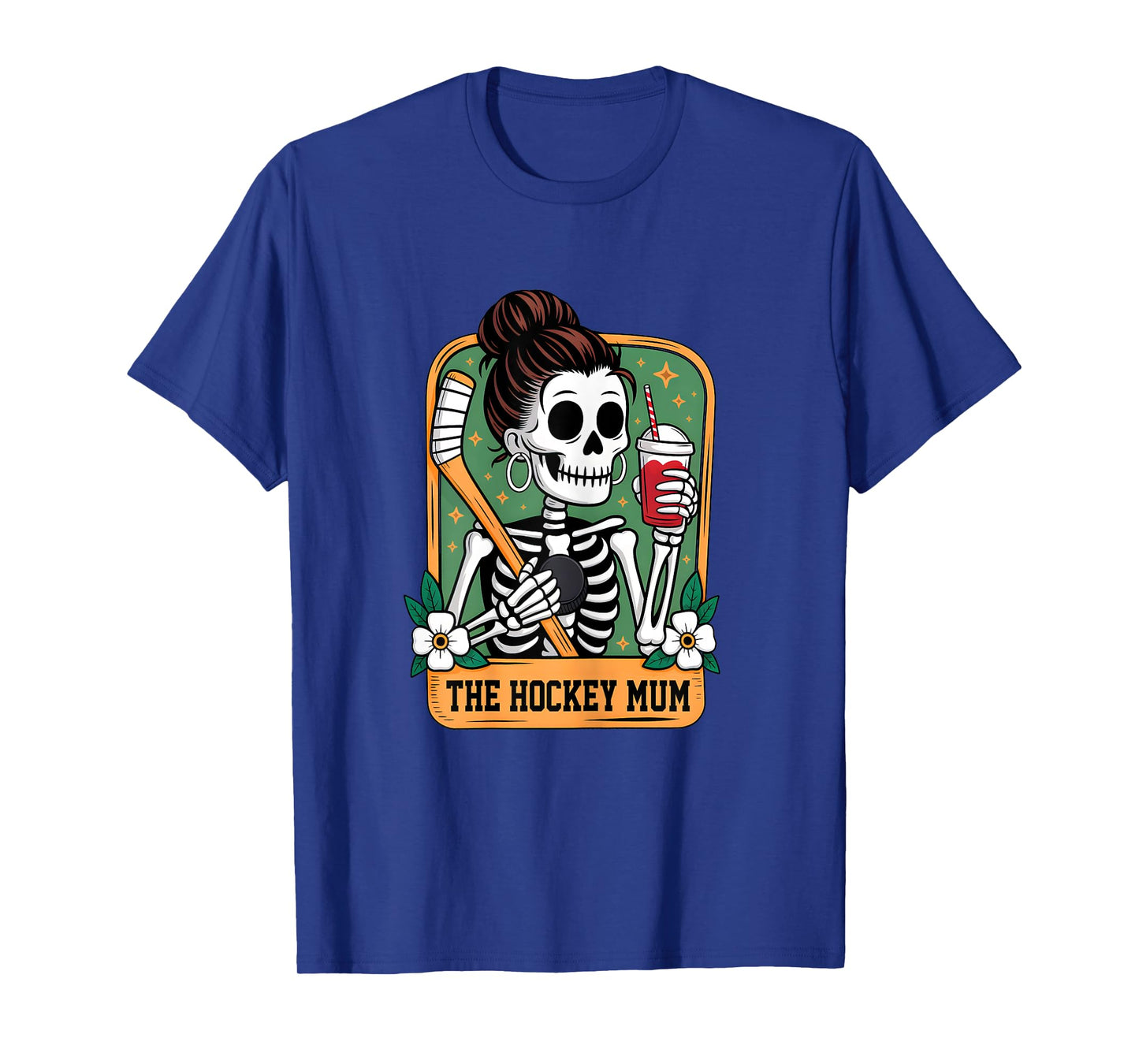 The Hockey Mum Tarot Card Skeleton Game Day Proud Mums T-Shirt