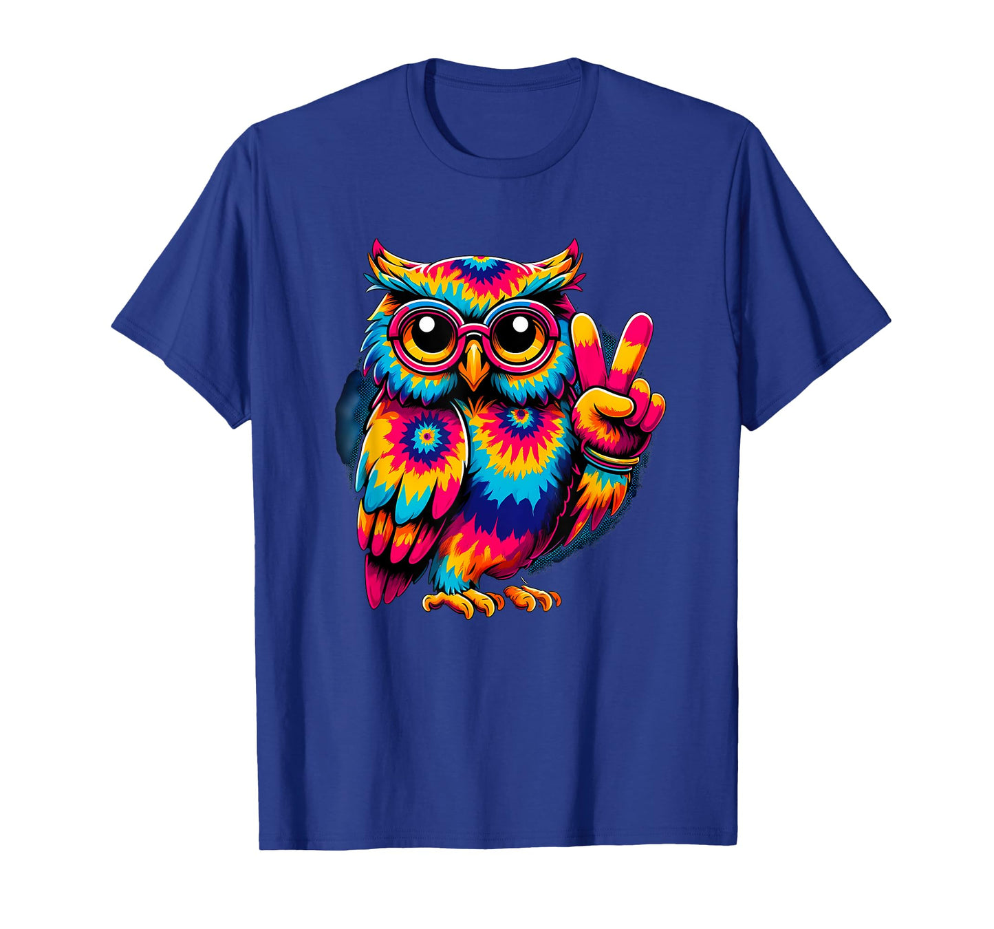 Peace Sign Tie Dye Owl T-Shirt