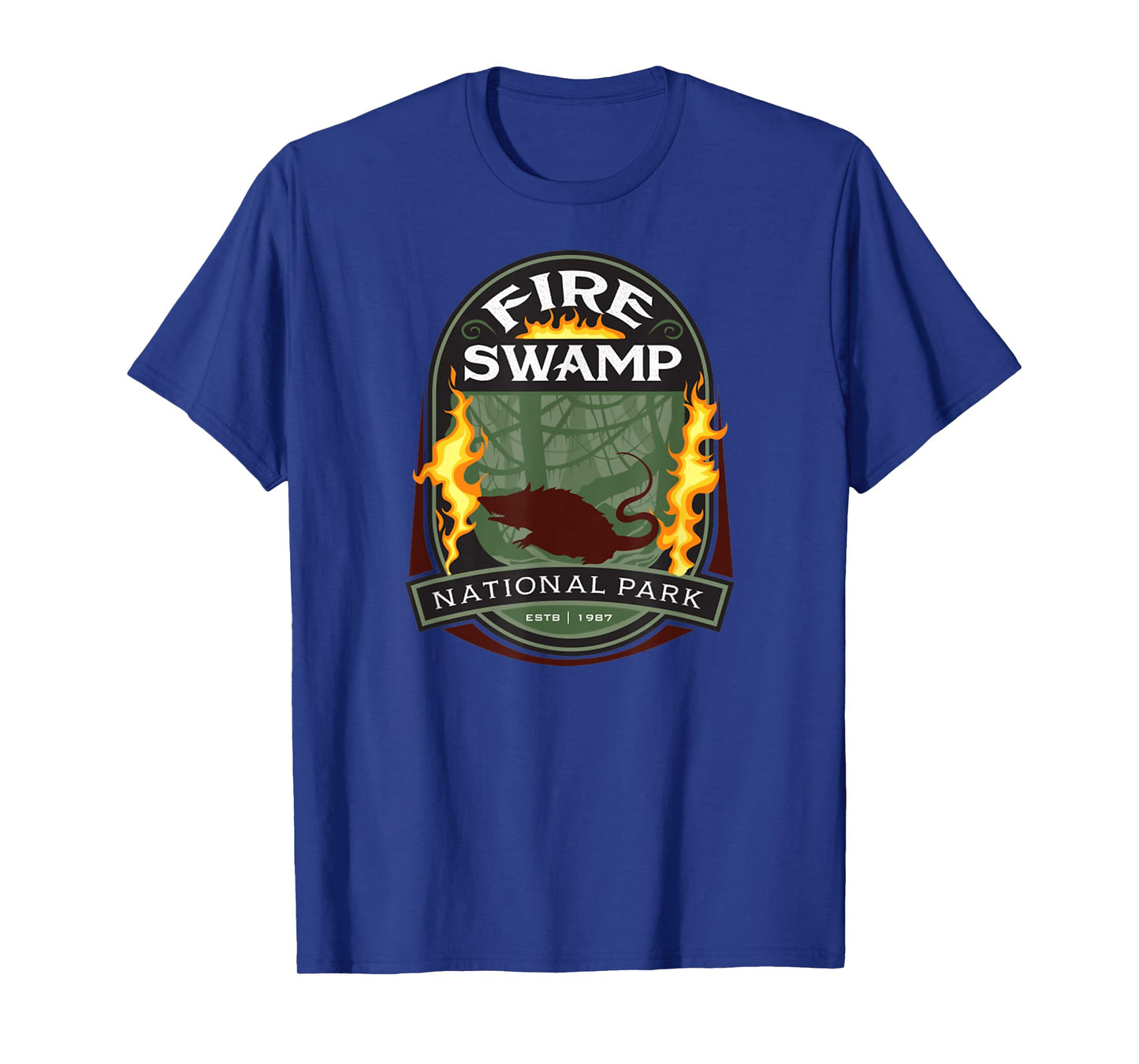 Vintage Fire Swamp National Park Camping Hiking Mountain T-Shirt