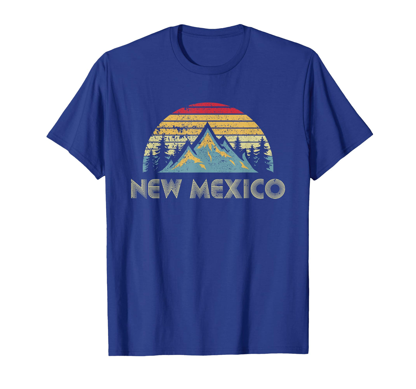 New Mexico Tee - Retro Vintage Mountains Nature Hiking Shirt T-Shirt
