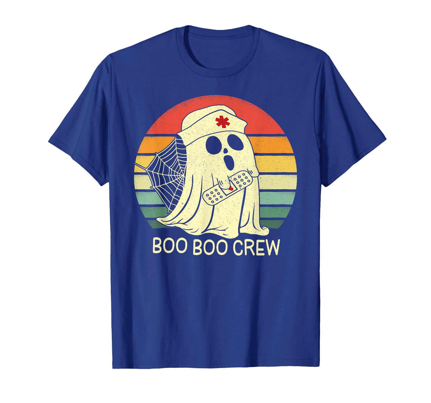 Boo Crew Nurse Vintage Halloween Costume Nursing Ghost Women T-Shirt