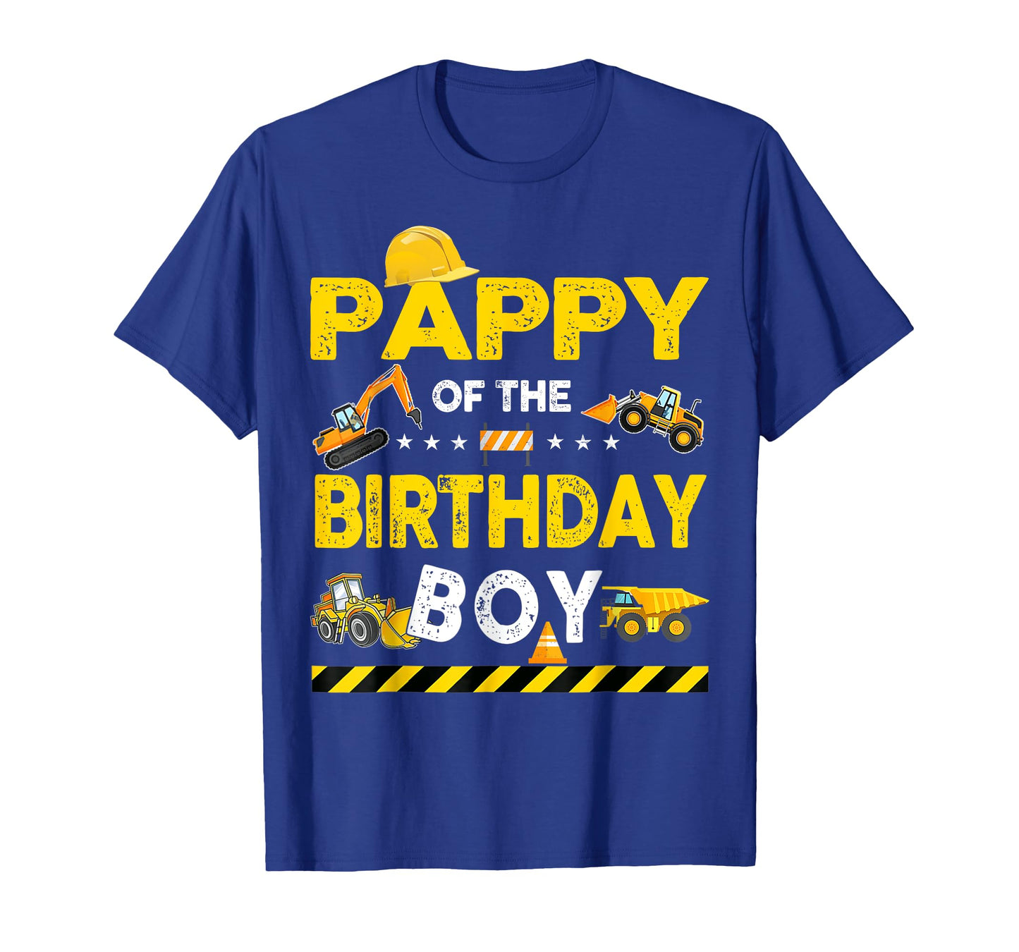 Pappy Of The Birthday Boy Construction Worker Birthday T-Shirt
