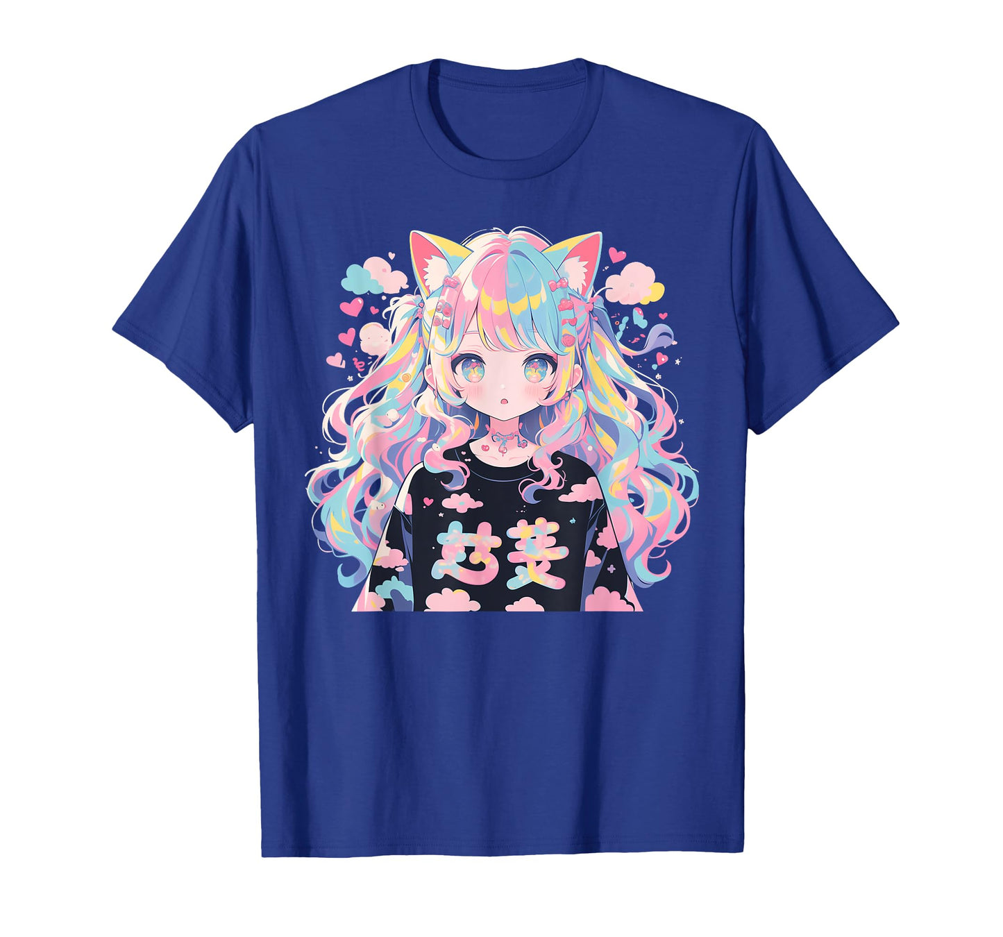 Anime Waifu Cute Anime manga Cat Girl Sweet Retro Japan T-Shirt