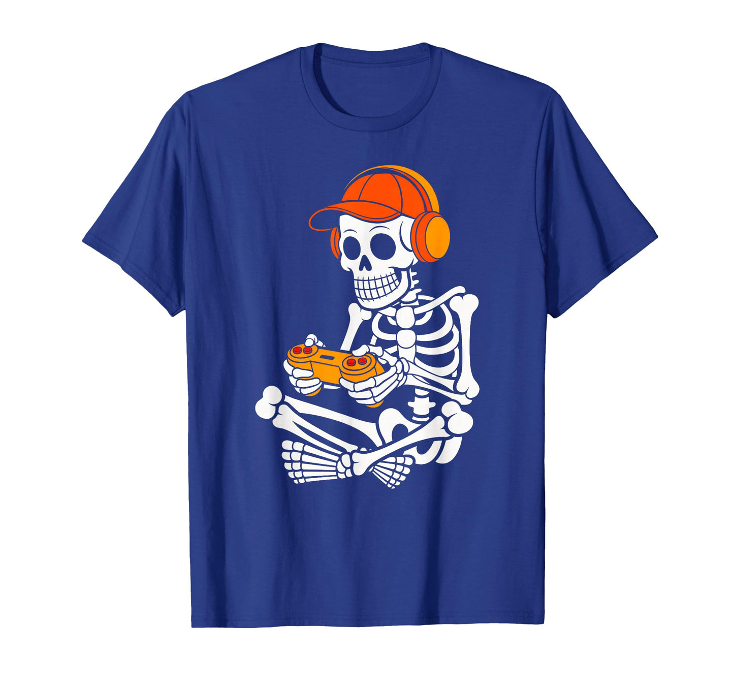 Skeleton Video Game Halloween Gaming Gamer Boys Men Kids T-Shirt