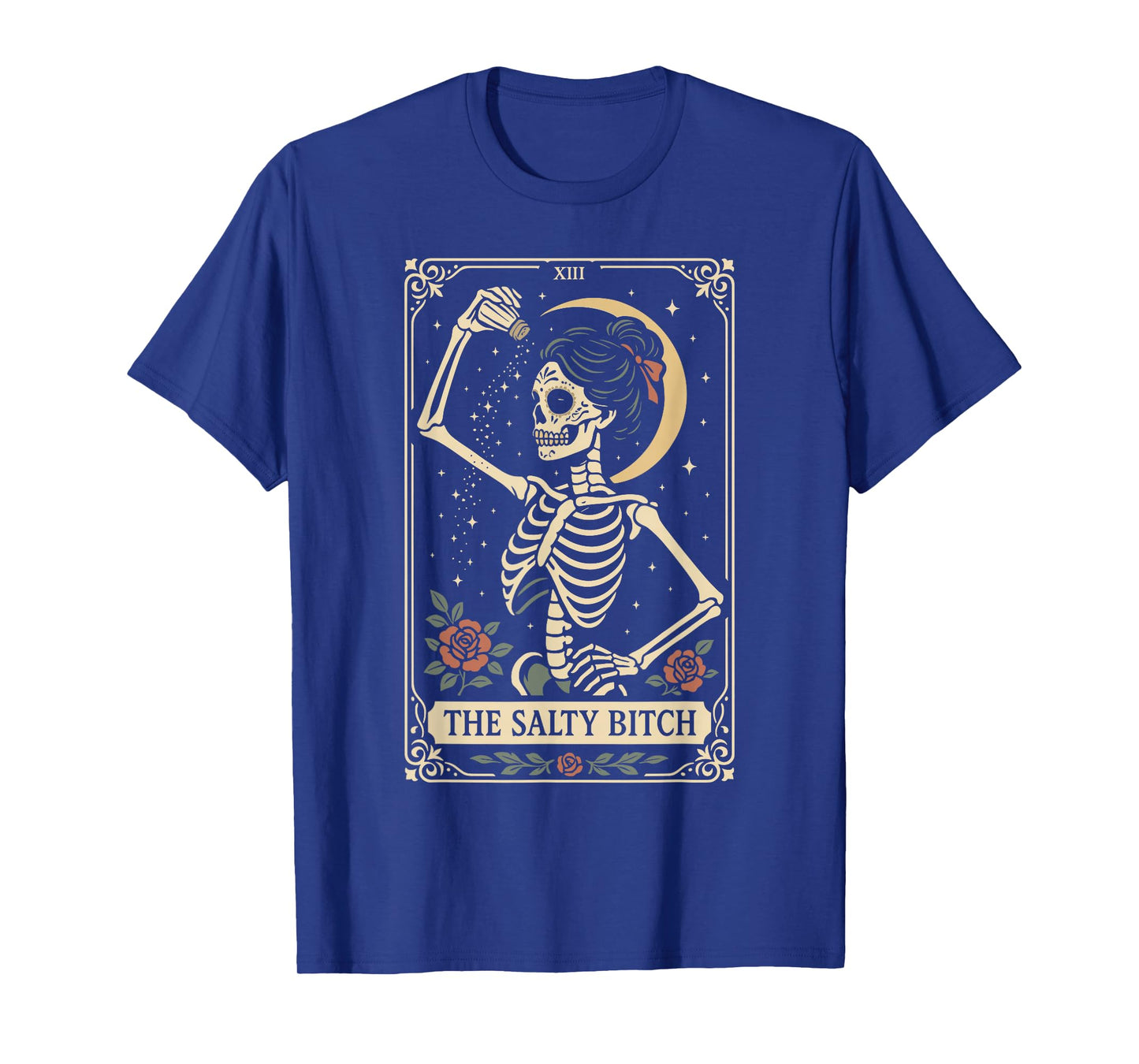 The Salty Bitch Tarot Card Skeleton T-Shirt