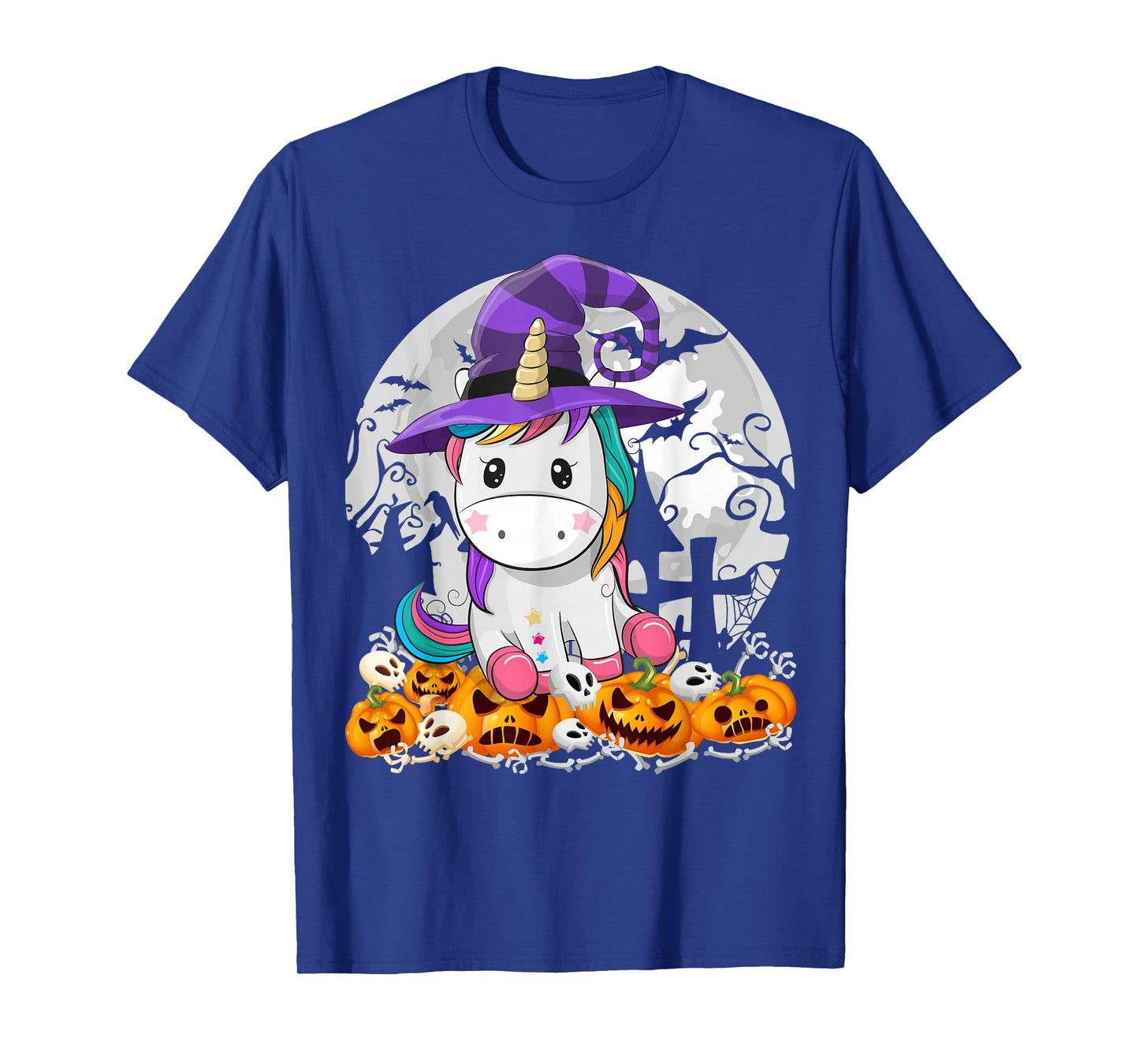 Cute Unicorn Spooky Halloween Costume Girls Women Magical T-Shirt