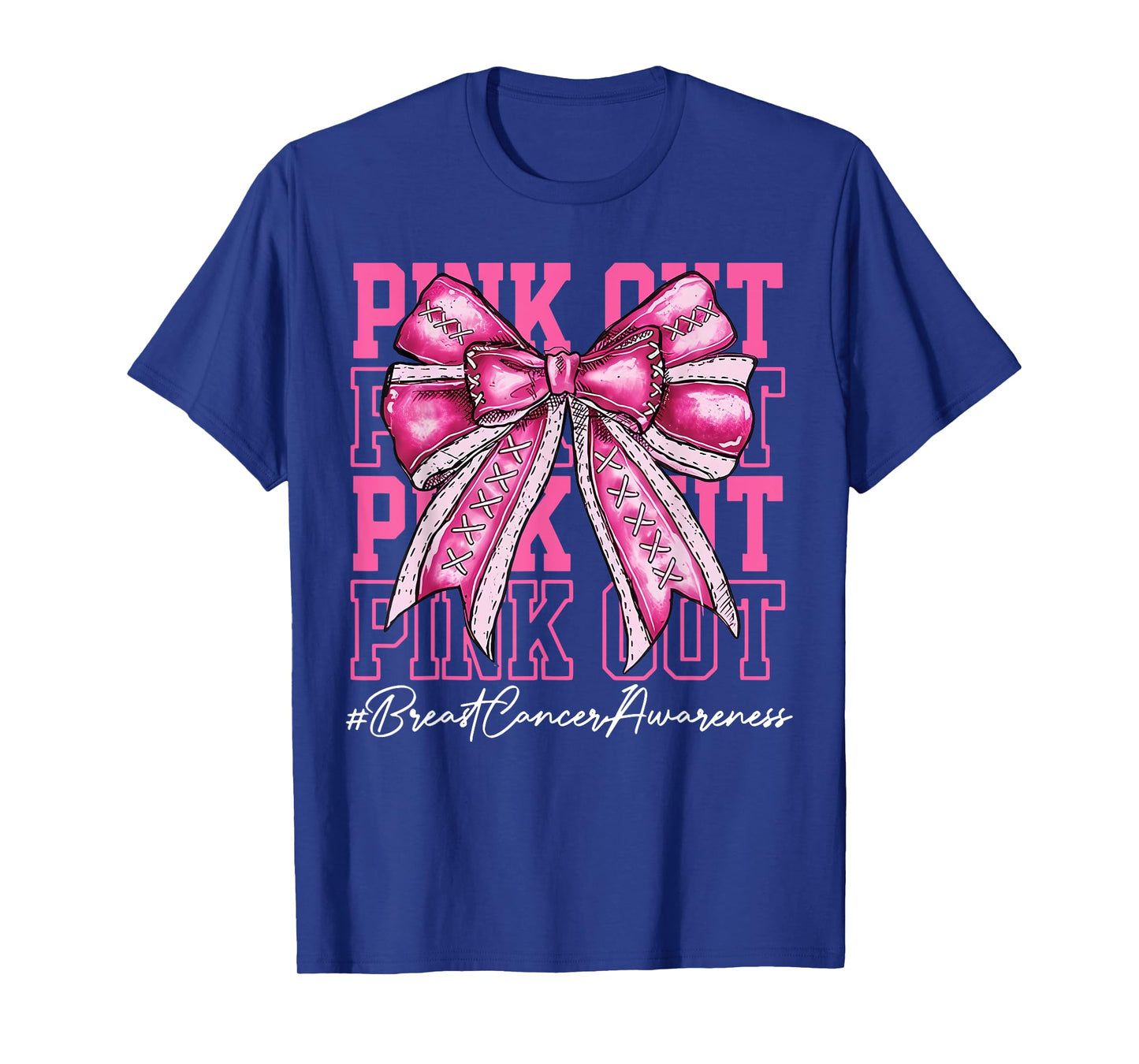 Pink Out Tackle Breast Cancer Awareness American Football T-Shirt