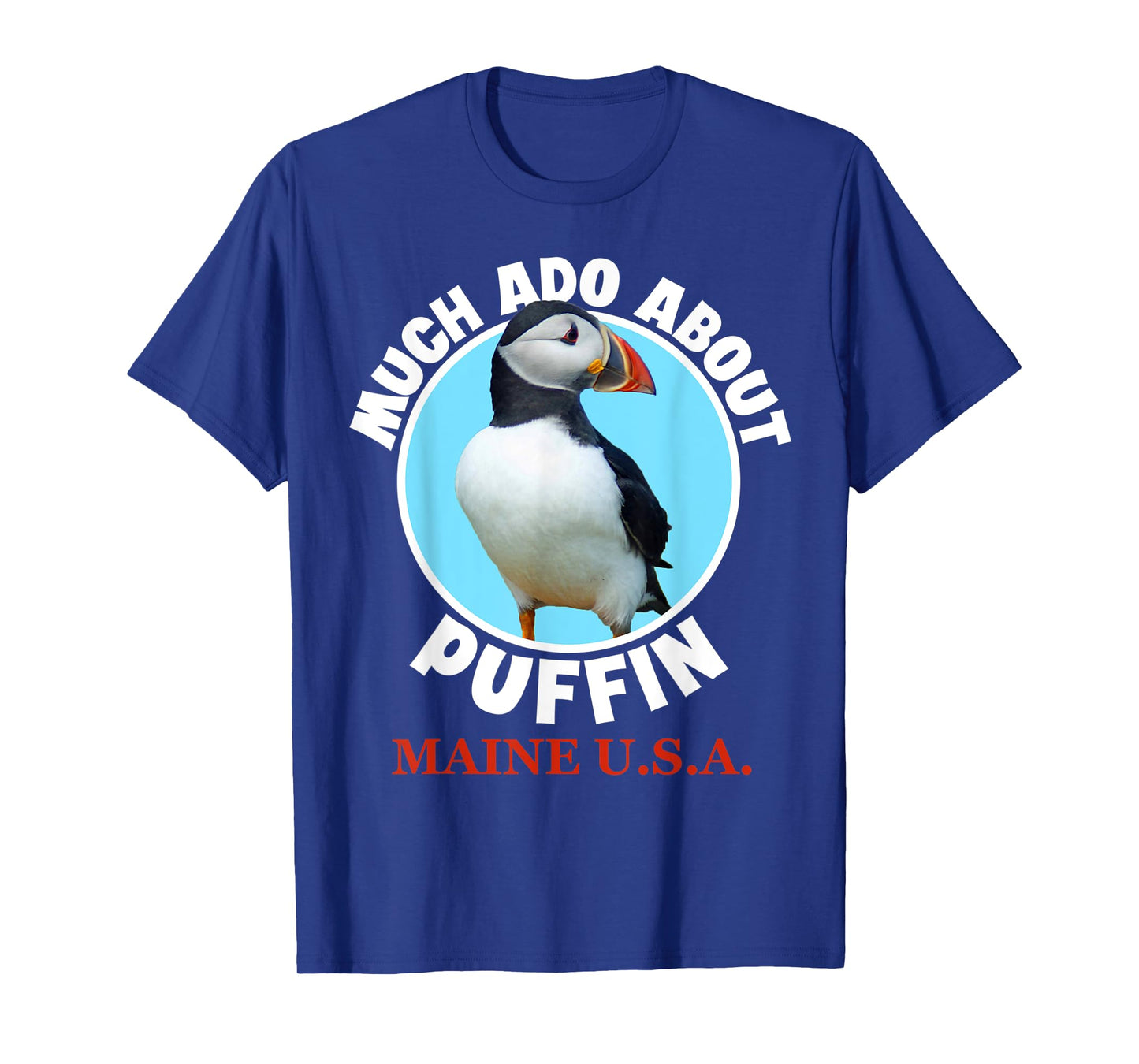 Puffin Bird Maine USA Souvenir For Women Men Funny T-Shirt