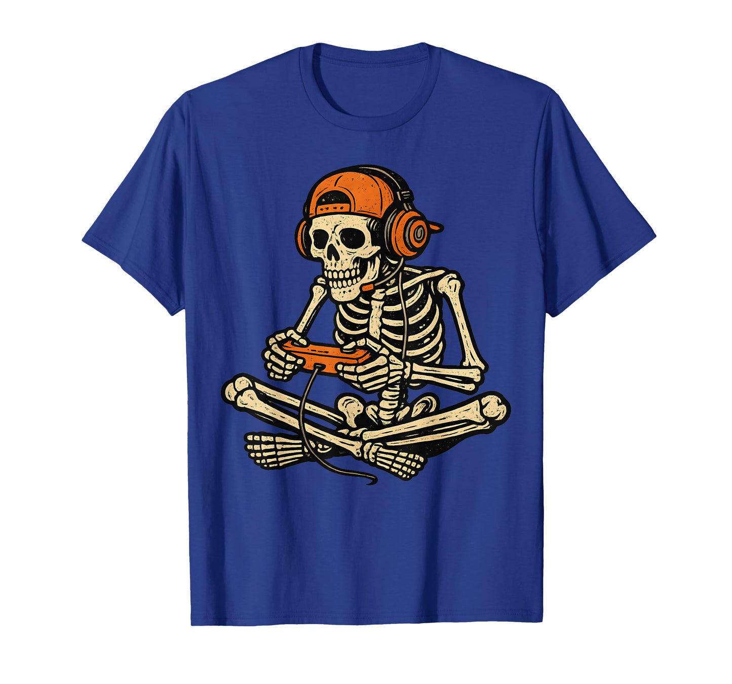 Halloween Skeleton Gamer Video Gaming Funny Gaming Skeleton T-Shirt