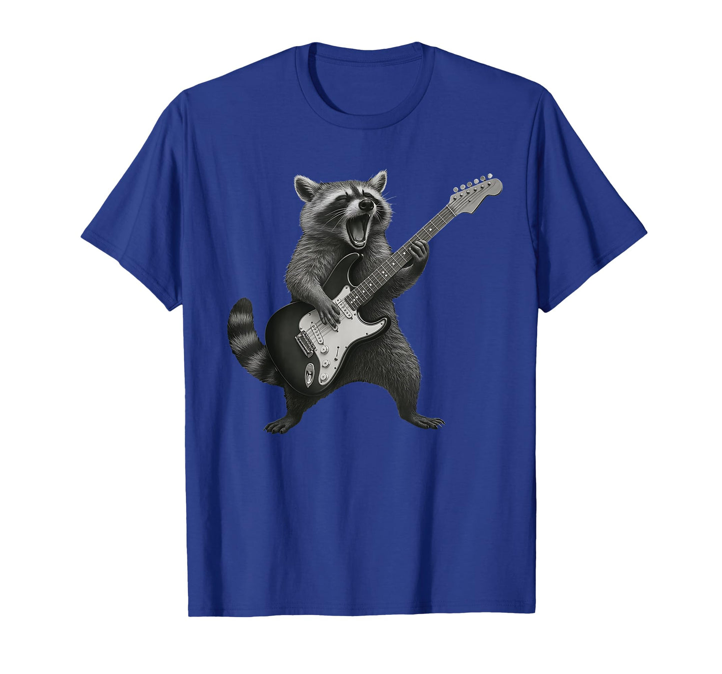 Raccoon Playing Guitar Rock and Roll Guitarist Raccoon T-Shirt