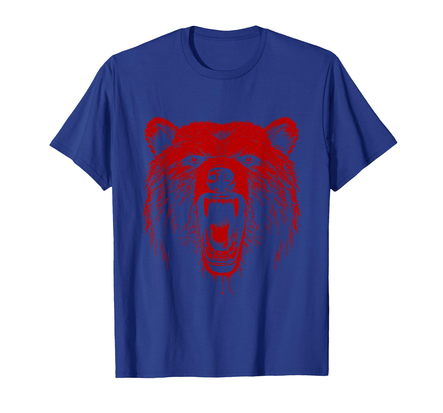 Bear Angry Grizzly Bear Hiking Camping Camper T-Shirt