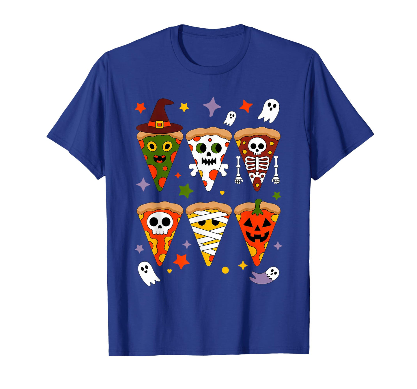 Halloween Pizza Slice Costume Funny Spooky Foodie Party Tees T-Shirt