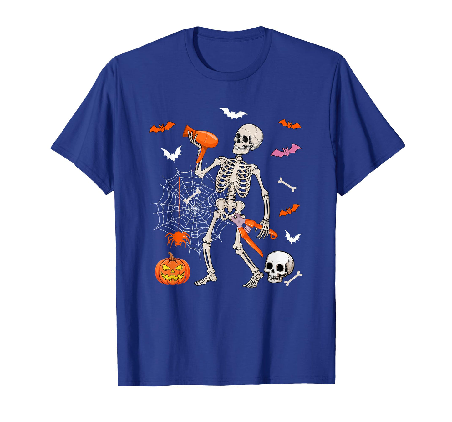 Dog Groomer Job Horror Skeleton Halloween Costume Team T-Shirt