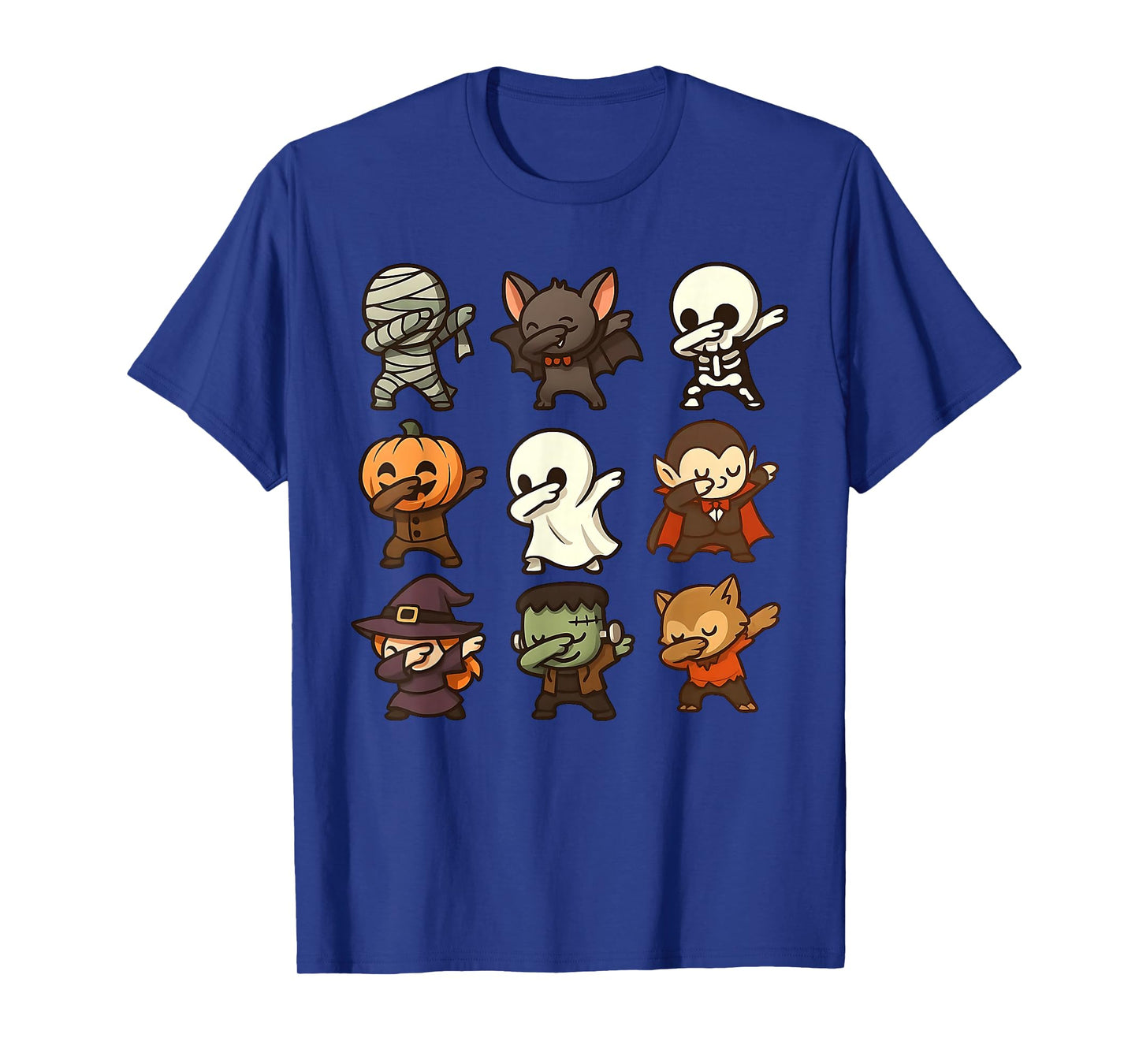 Halloween Ghost Pumpkin Skeleton Dab Costume Boys Girls Kids T-Shirt