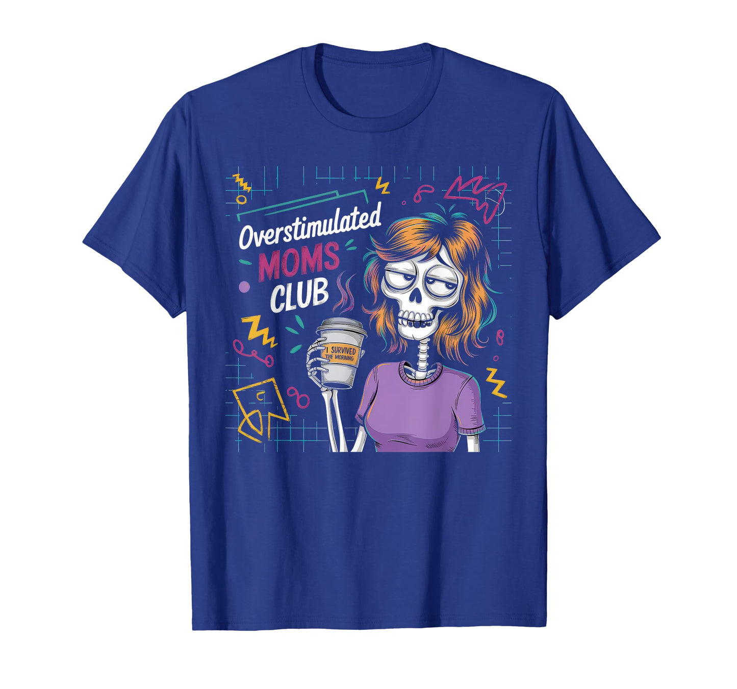 Overstimulated Moms Club Tshirt Mom Depression Mental Health T-Shirt