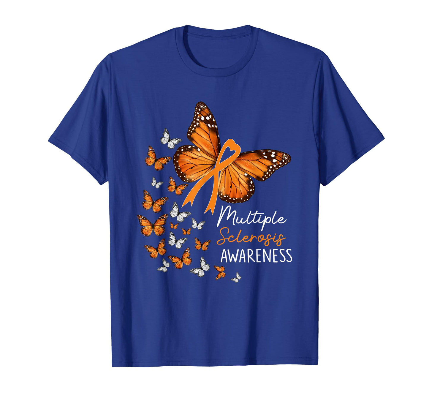 Multiple Sclerosis Apparel Awareness Butterflies Gift T-Shirt