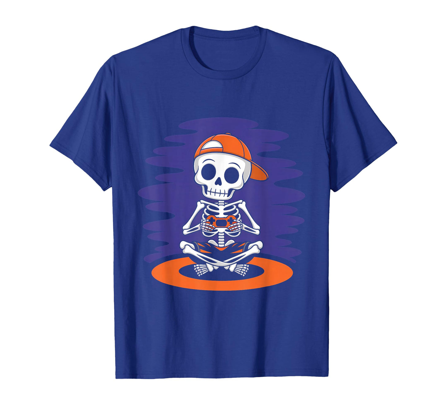 Halloween Skeleton Video Gaming Gamer Boys Men Teens Youths T-Shirt