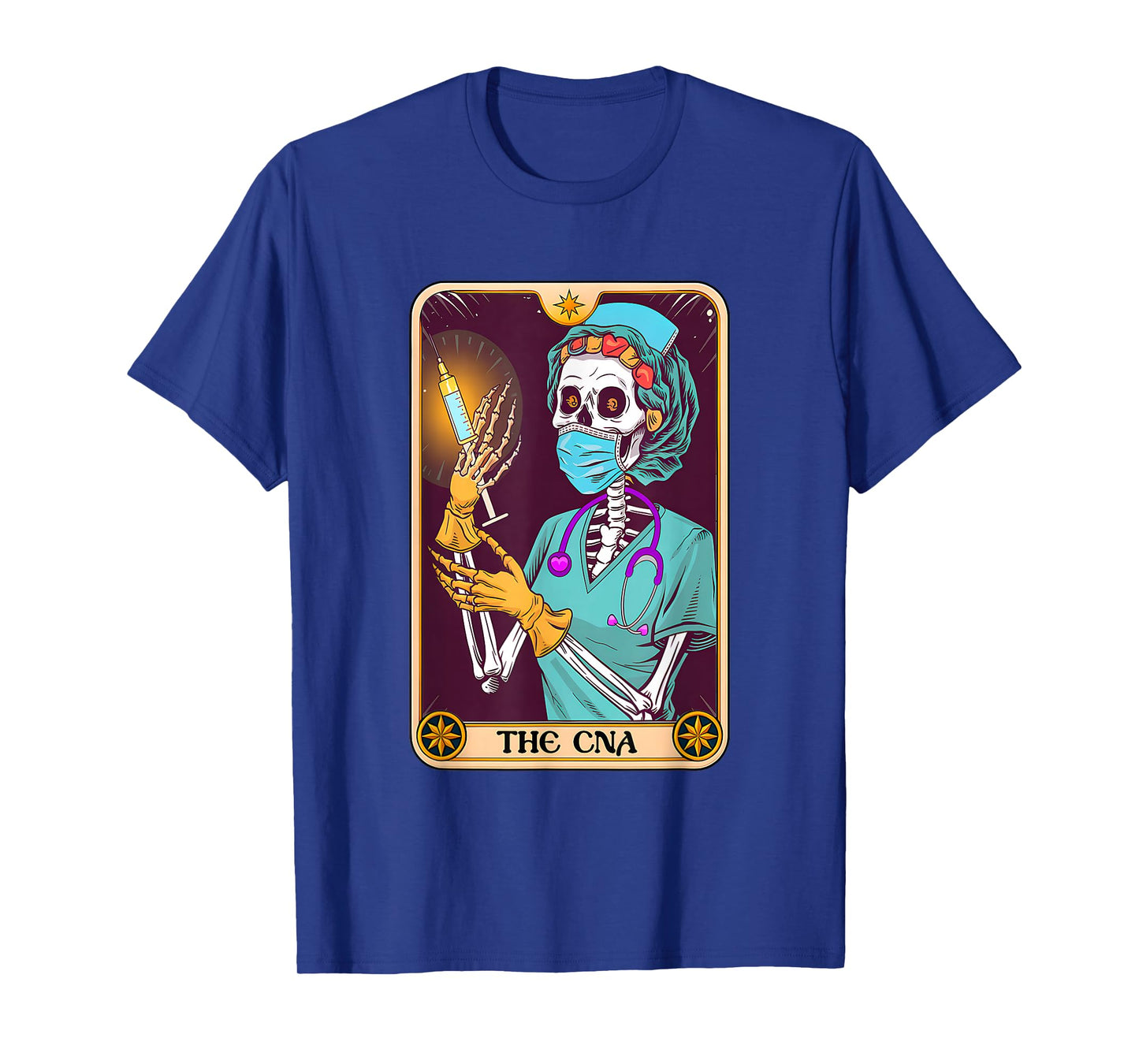 Certified Nurse Assistant Tarot Card Skeleton CNA Halloween T-Shirt