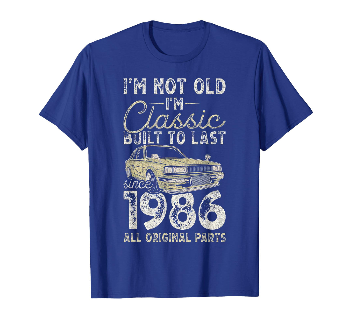 39th Birthday, Since 1986, Classic Car, 39 Year Old T-Shirt