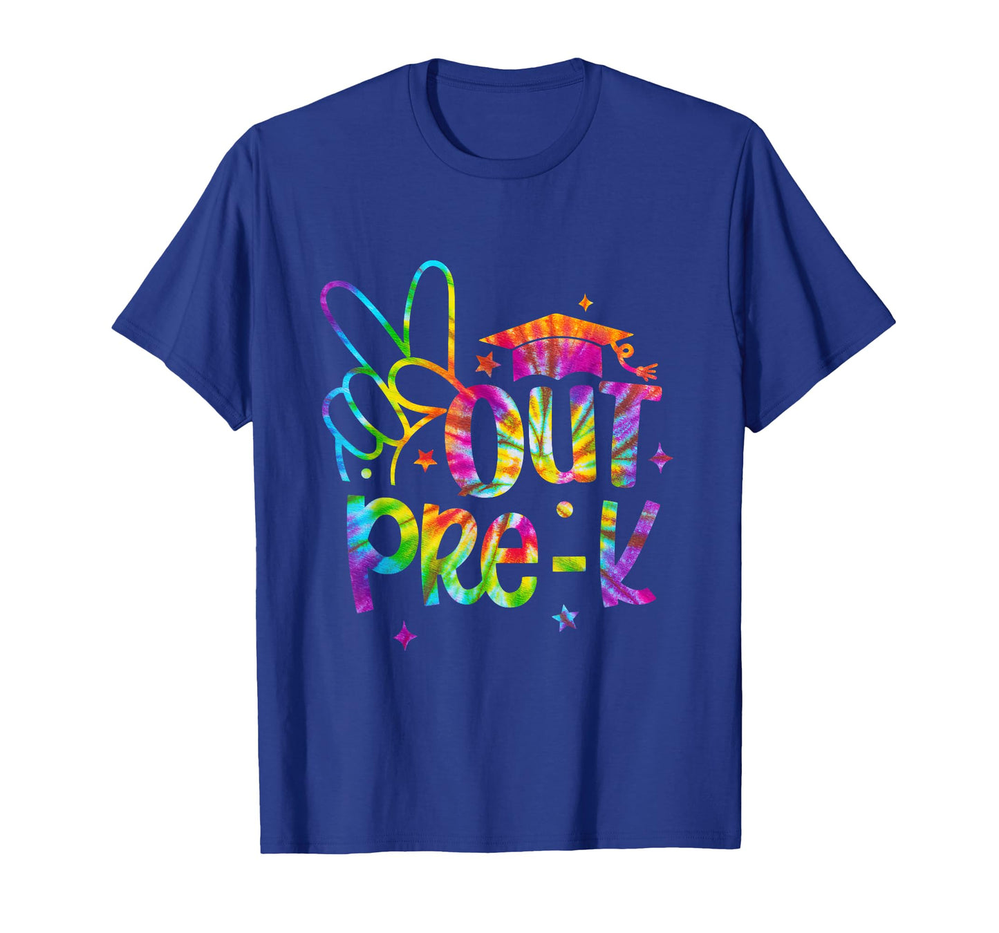 Peace Out Pre-K Preschool Happy Last Day Of School Tie Dye T-Shirt