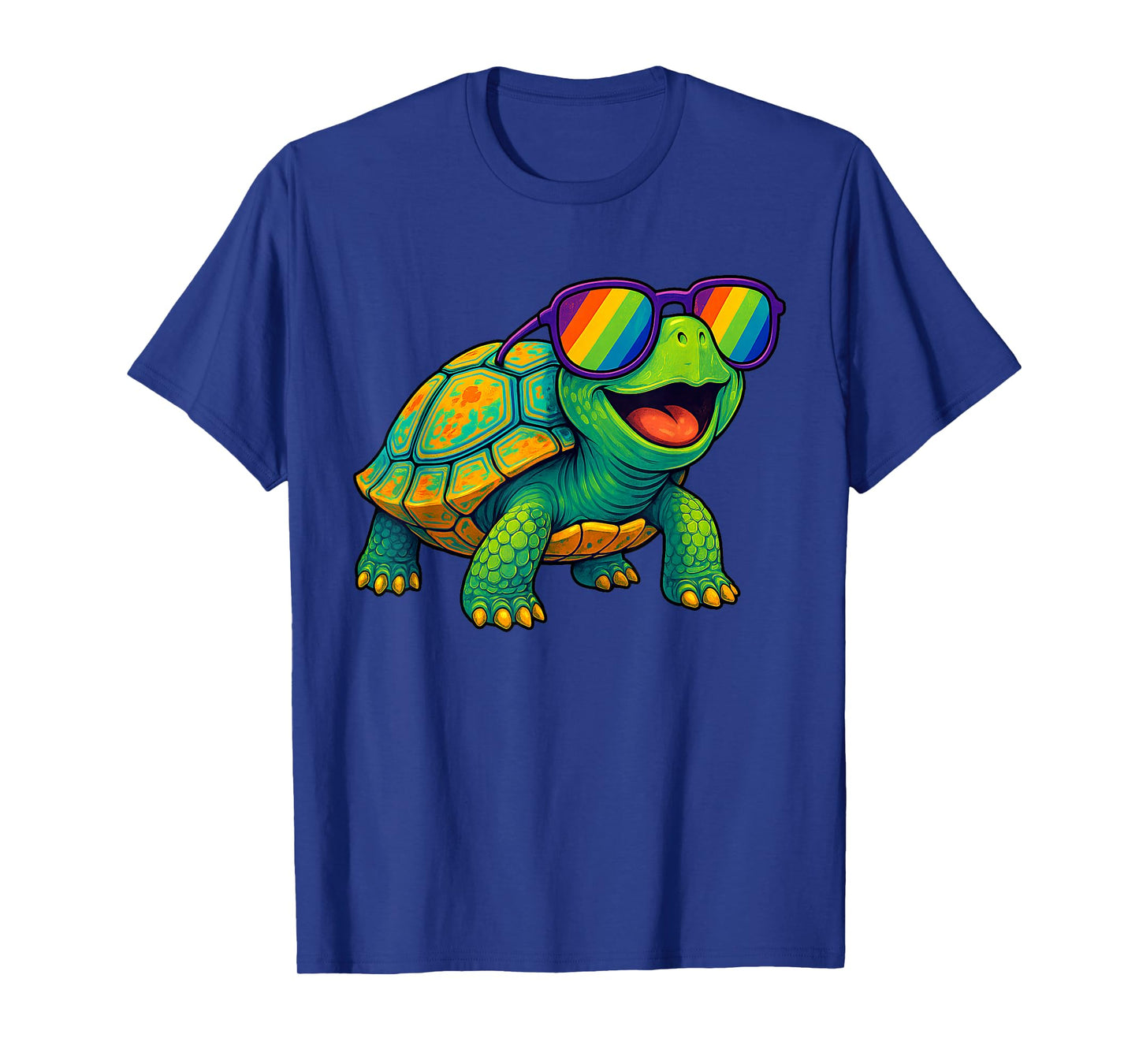 Colorful Turtle Sunglasses Funny Tortoise Wild Animal Jungle T-Shirt