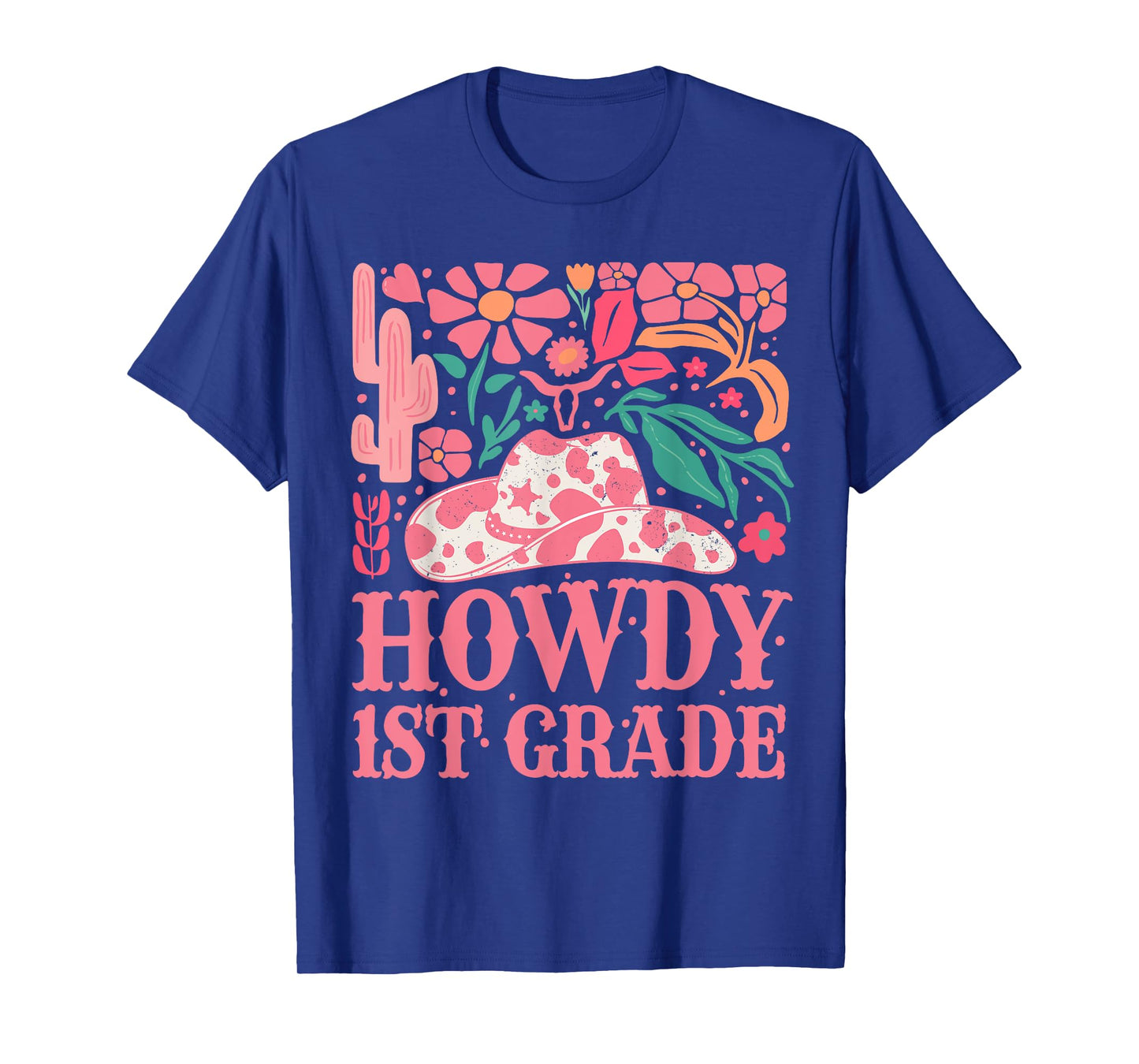 Howdy First Grade Western Cowgirls 1st Grade Squad Teacher T-Shirt