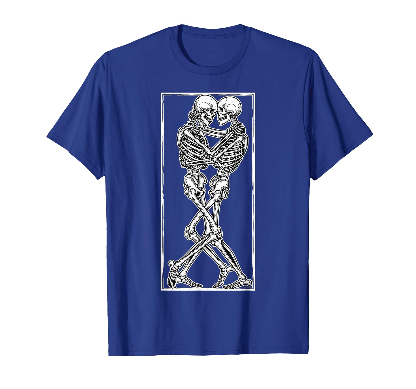 Skeleton Couple Halloween Gothic Romantic Love T-Shirt