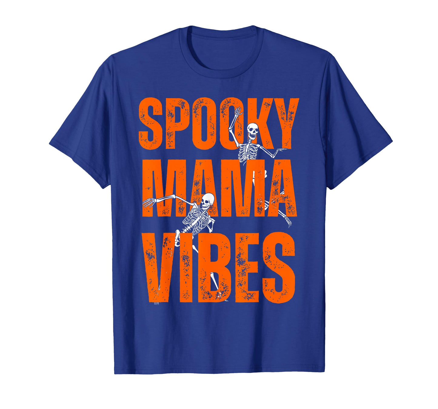 Spooky Mama Vibes Skeleton Halloween T-Shirt