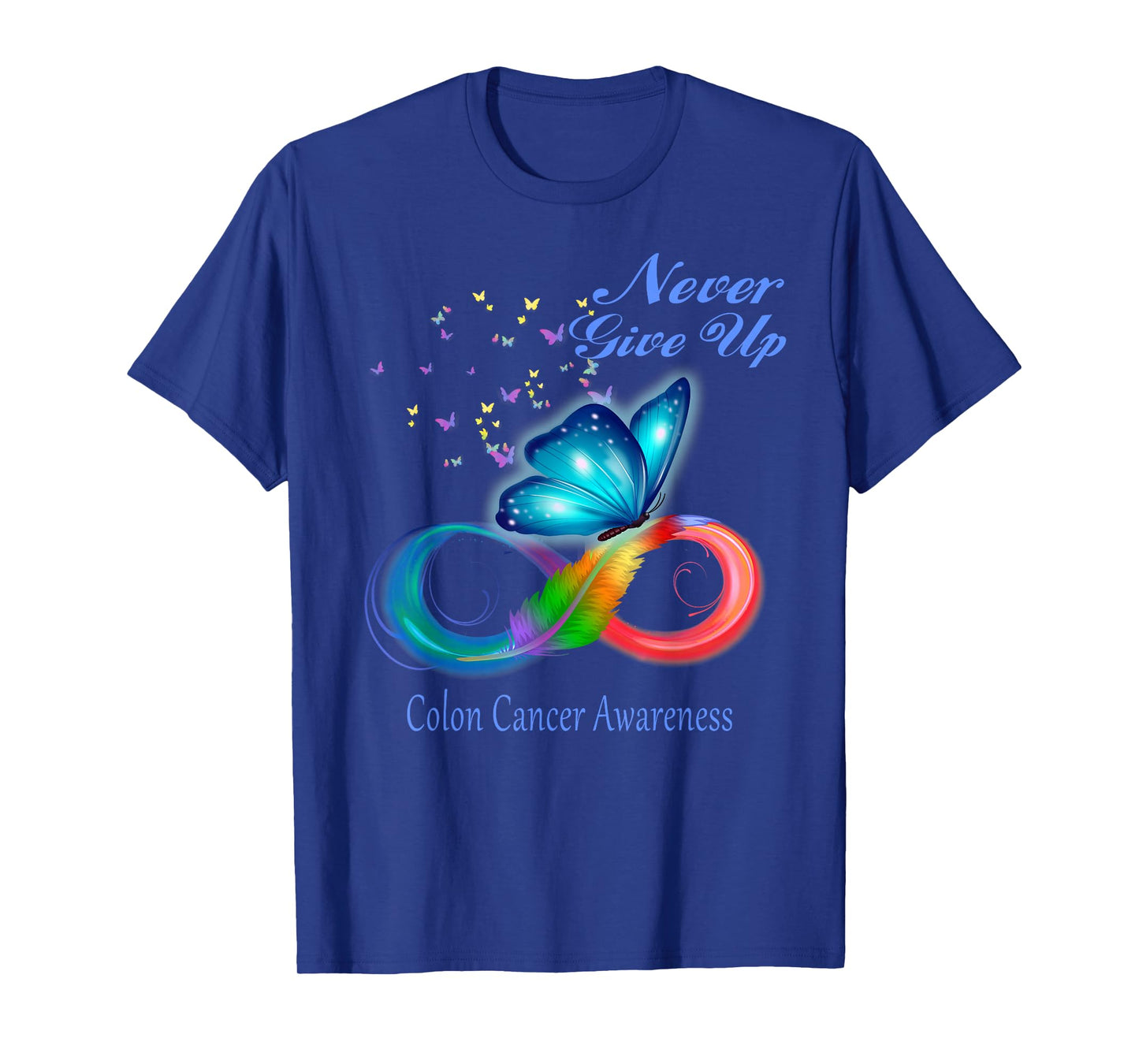 Butterfly Colon Cancer Awareness T-Shirt
