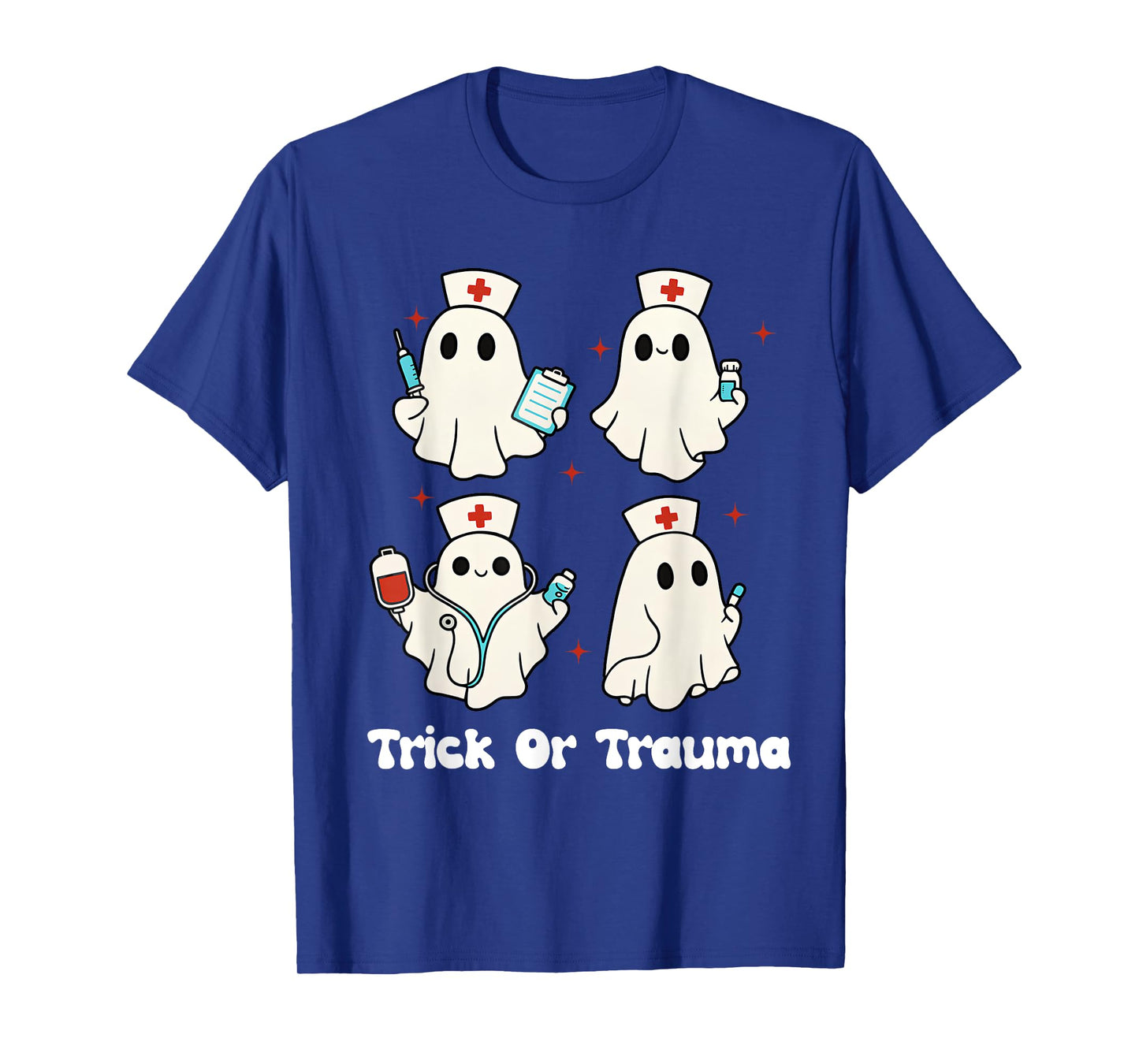 Halloween Nurse, Trick Or Trauma Spooky Nurse Nurse Boo Crew T-Shirt