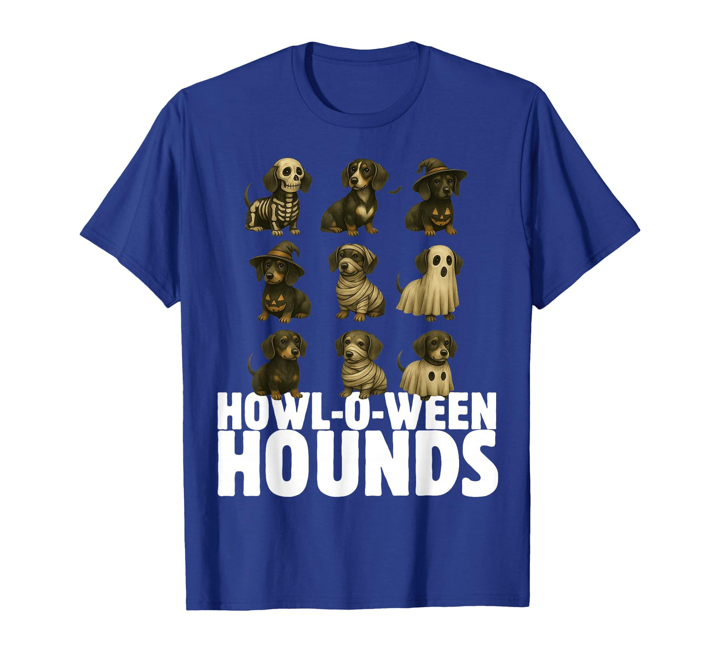 Spooky Dachshund Halloween Weenie Dog Ghost Mummy Witch T-Shirt