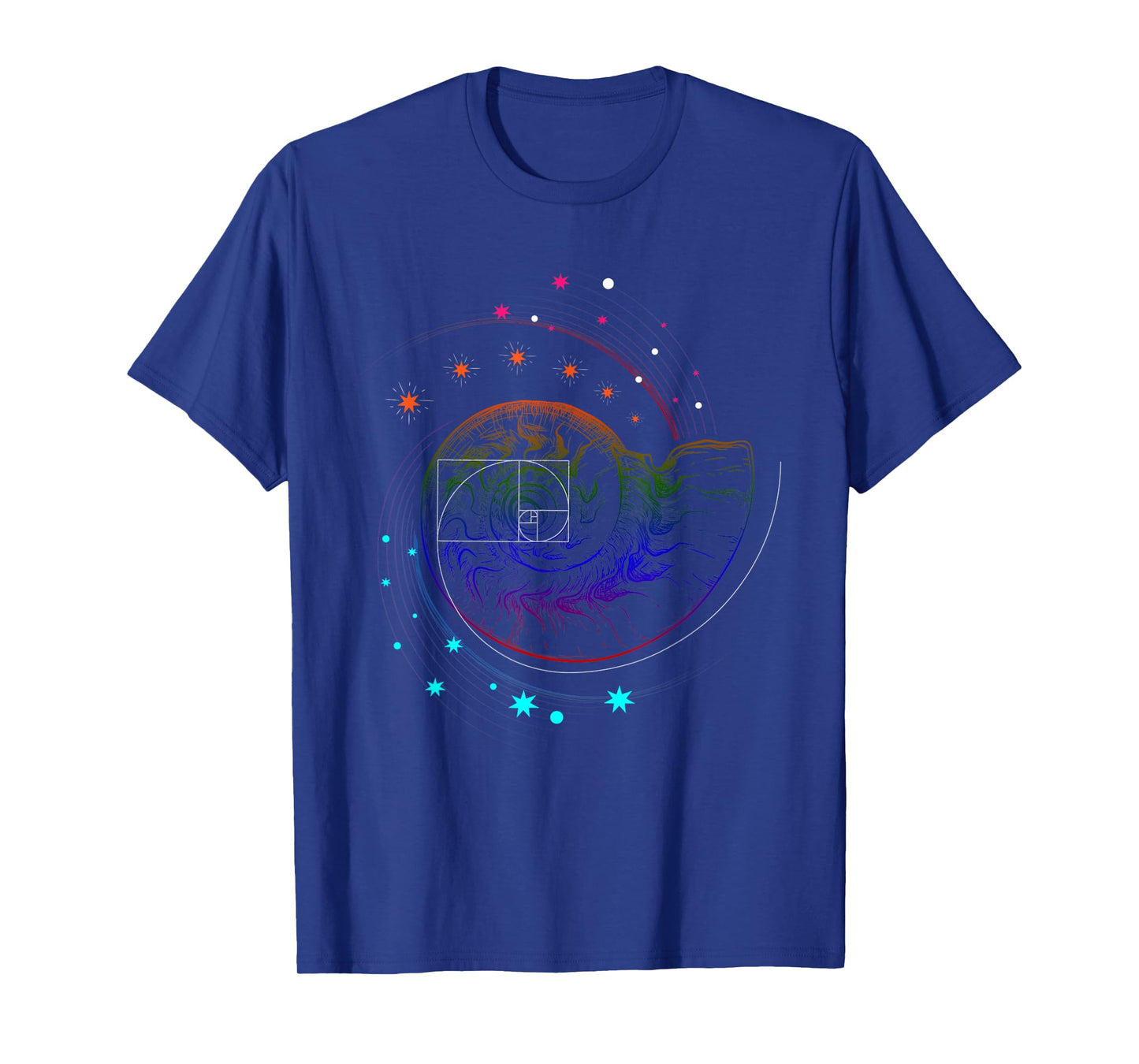 Fibonacci Shell or Golden Ratio and Spiral or Fibonacci T-Shirt
