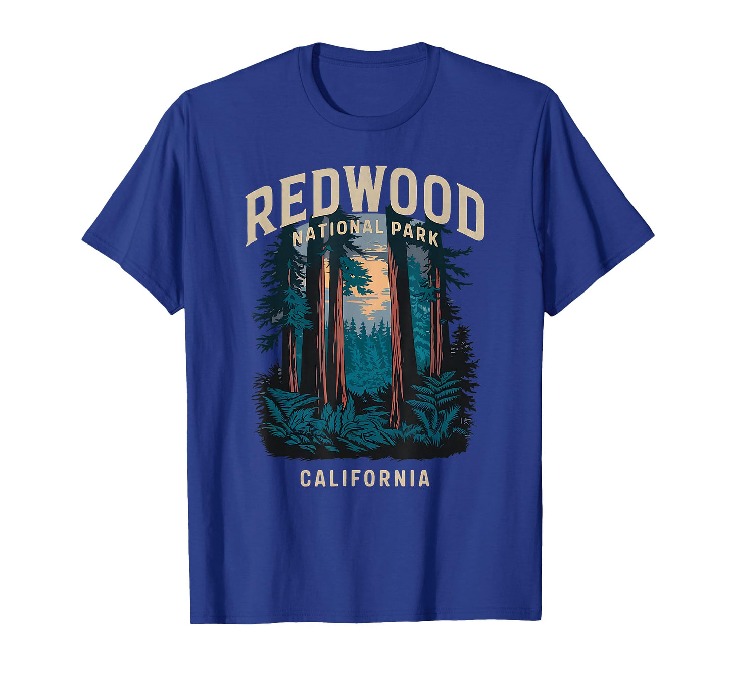 Vintage Redwood National Park California Adventure T-Shirt