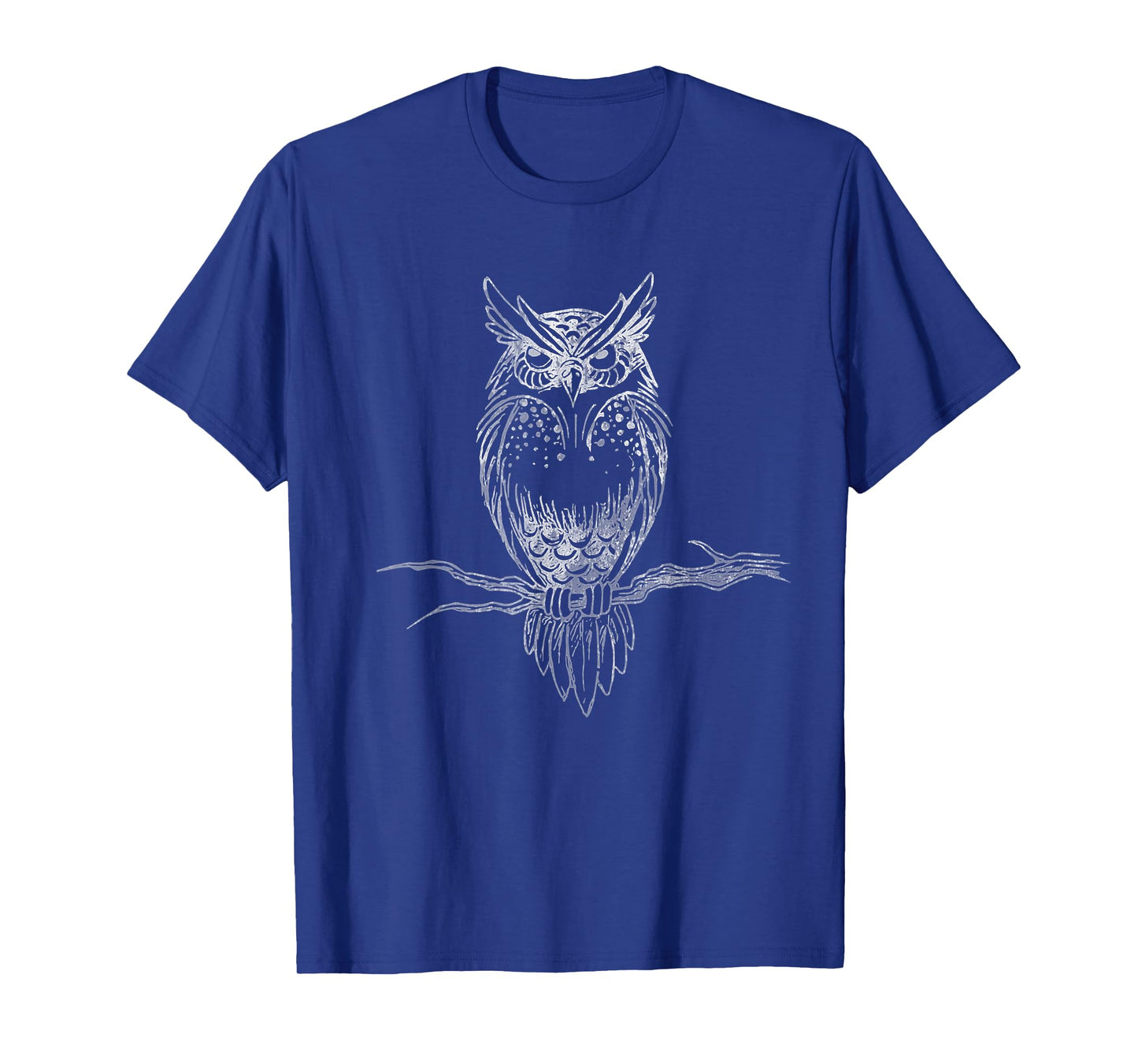 Great Horned Owl distressed design T-shirt T-Shirt