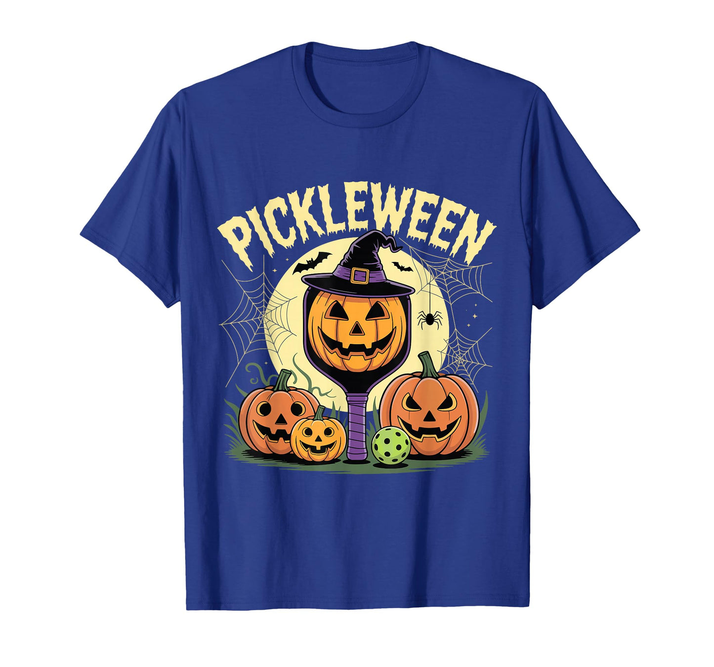 Pickleween Pickleball Player Creepy Halloween Pickleball T-Shirt