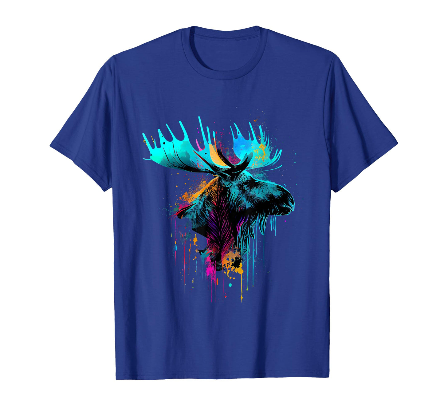 Moose Lovers Colorful Pop Art Beautiful Moose T-Shirt