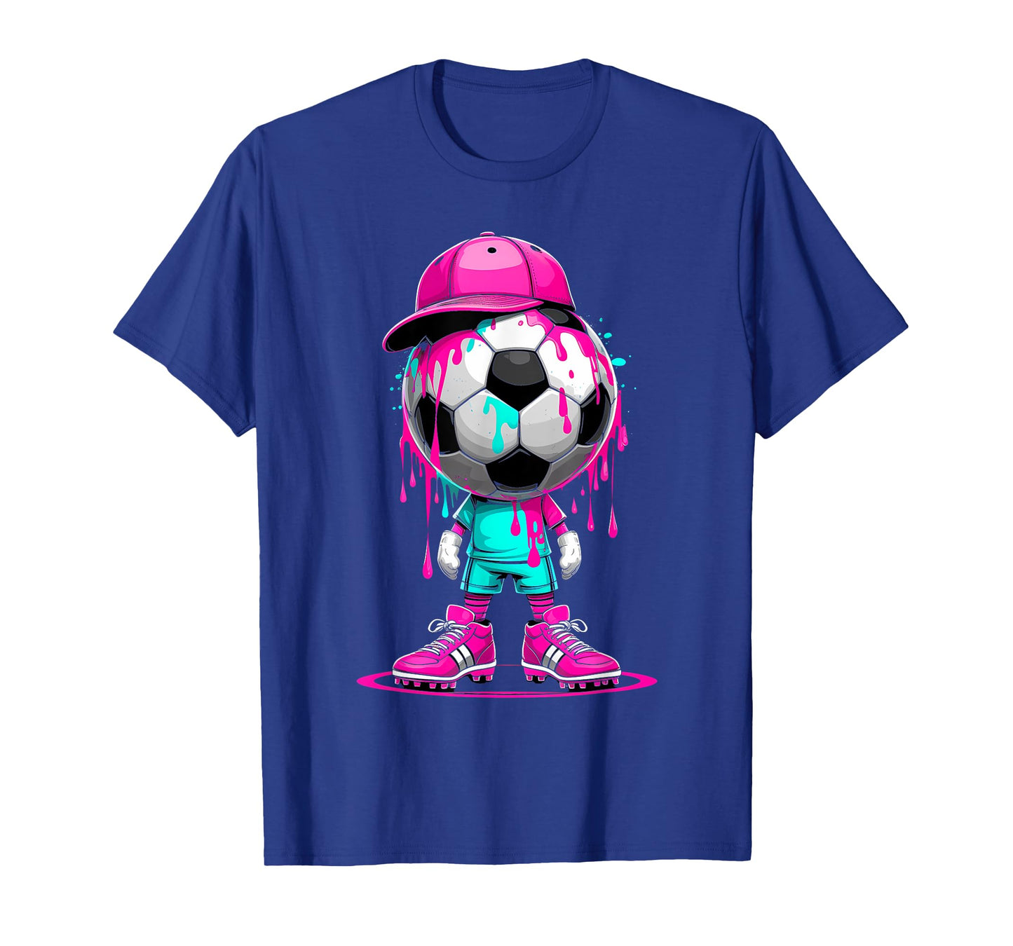 Soccer Drip Girls and Boys Ice Cream Drip Youth Game Day T-Shirt