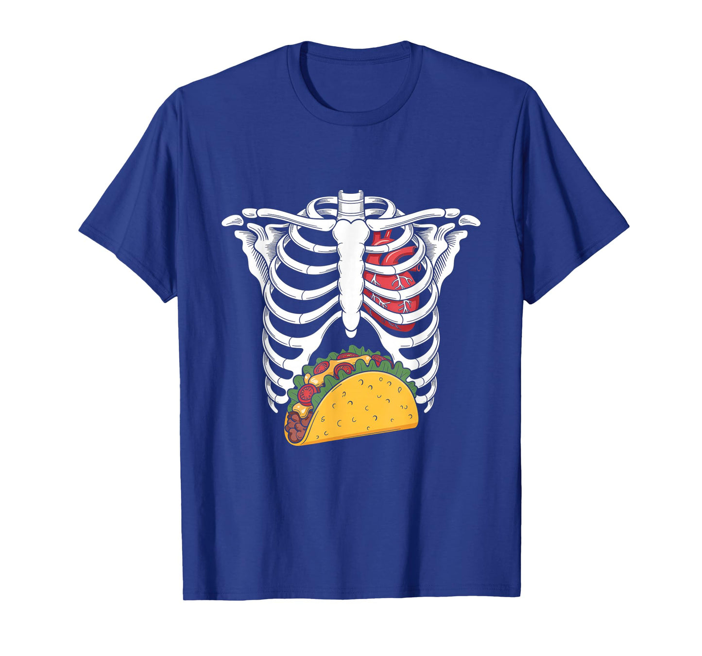 Halloween Dad Skeleton Taco Belly Funny Pregnancy Couple Men T-Shirt