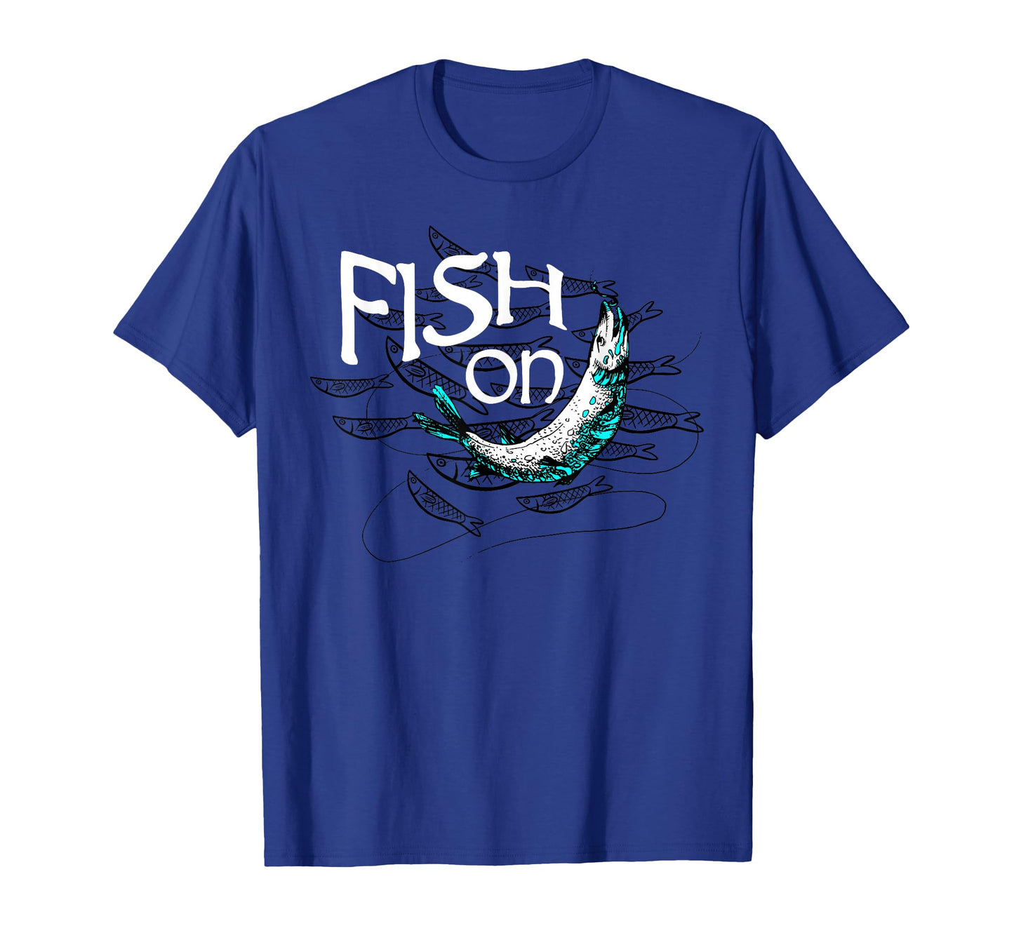 Fish On Fishing Gift for Bass Fisherman Fishing Gift T-Shirt