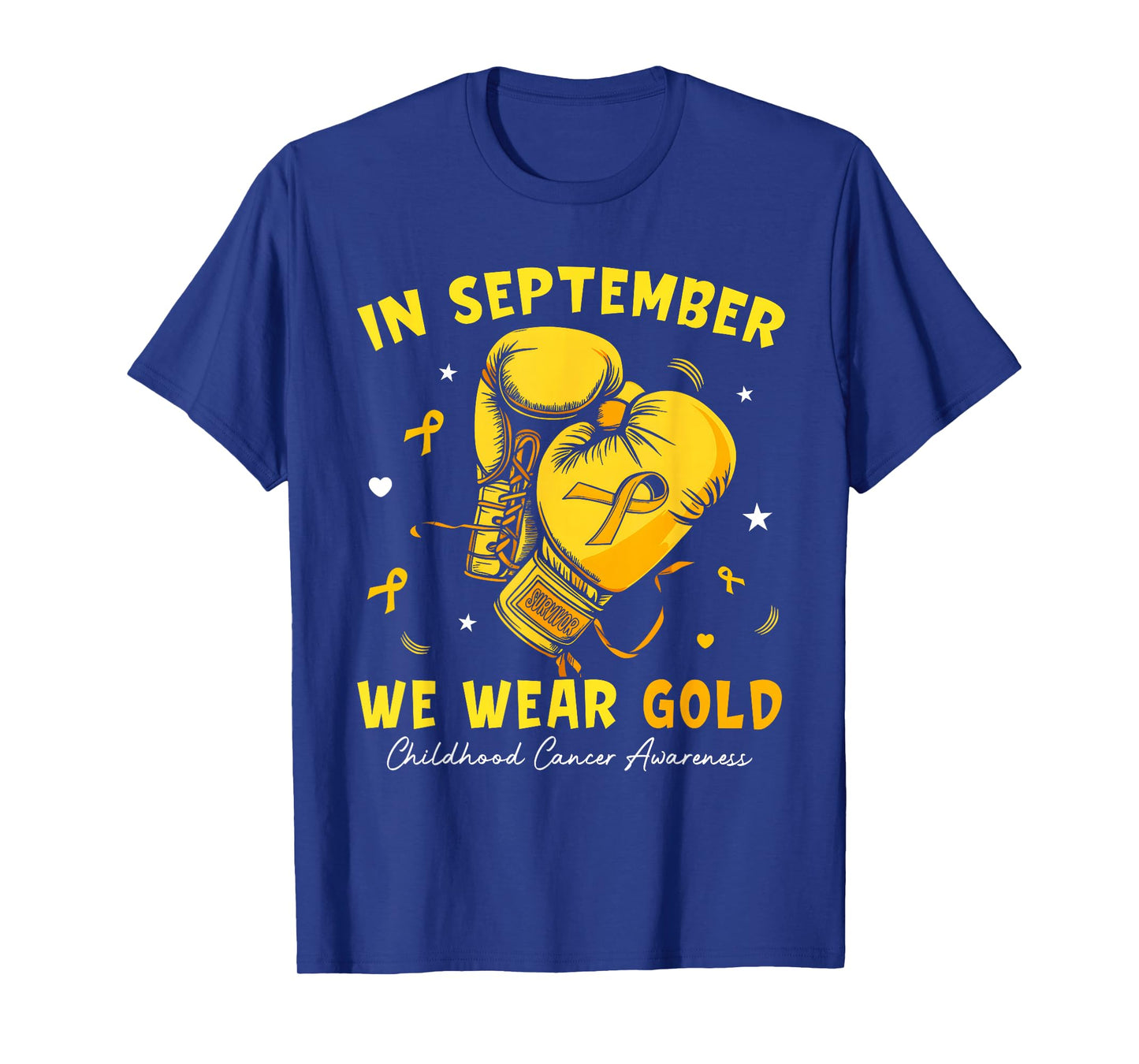 in September We Wear Gold Childhood Cancer Awareness Kids T-Shirt
