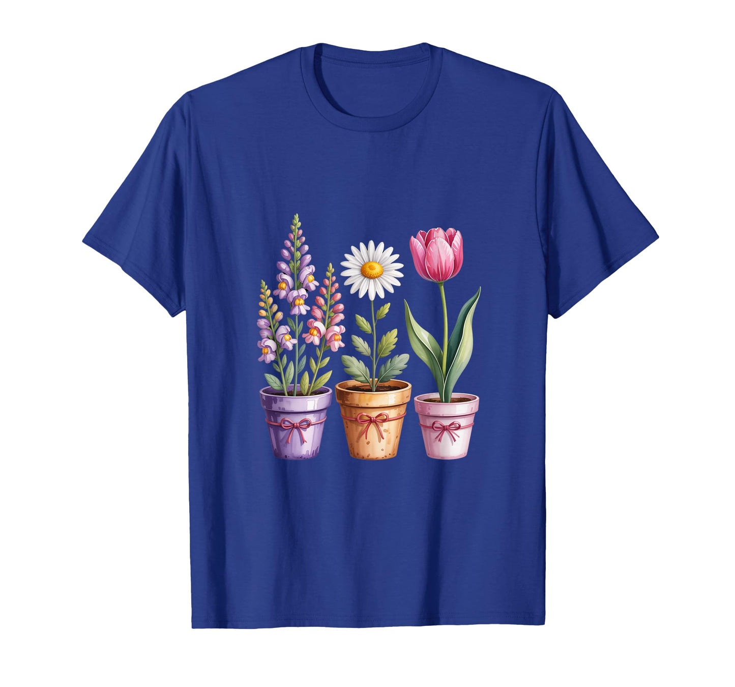 Foxglove Daisy Tulip Soft Wildflower Cluster T-Shirt