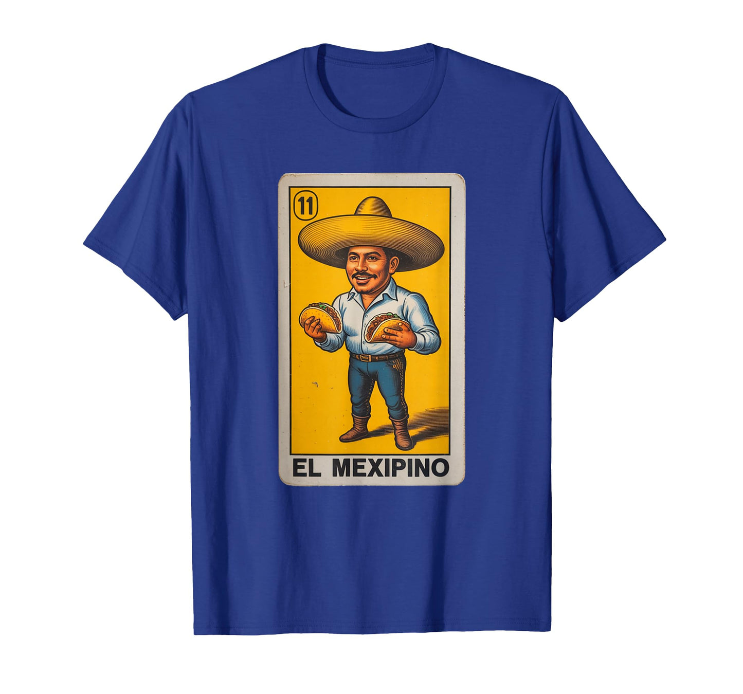 Funny El Mexipino Taco Sombrero Humor Saying Lottery Gag T-Shirt