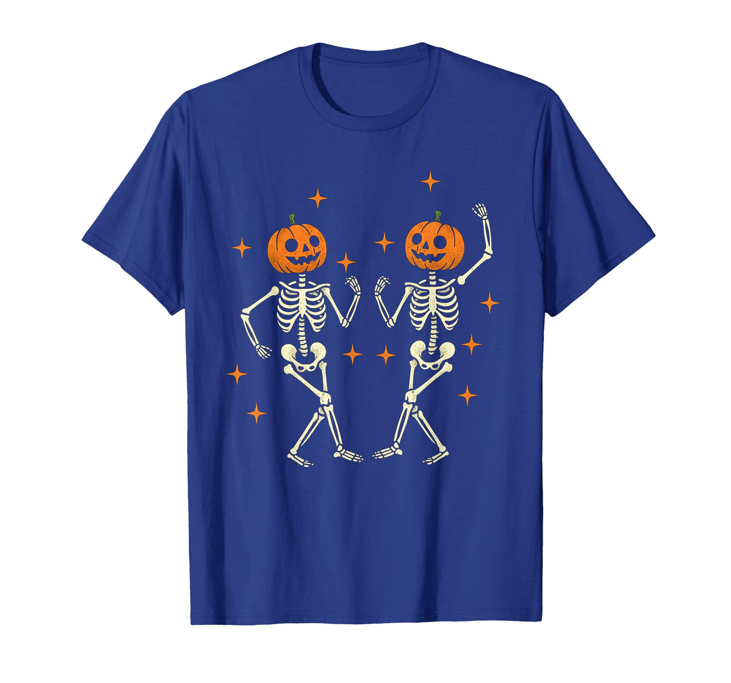 Dancing Skeleton & Pumpkin Kids Halloween Spooky Season T-Shirt